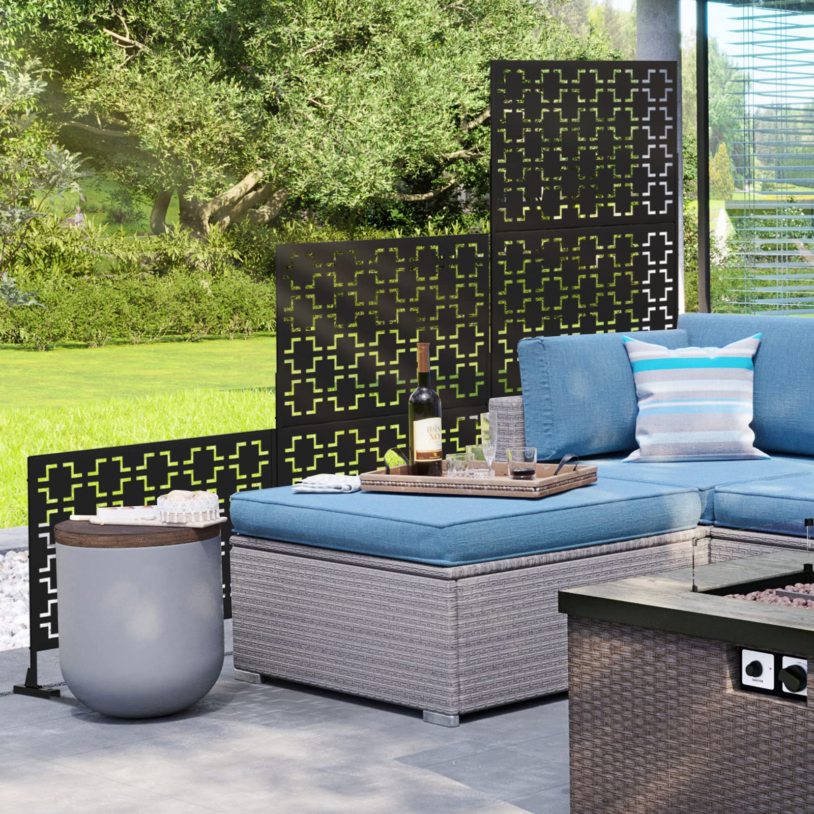 Elevens Decorative Privacy Screen Panel - 47