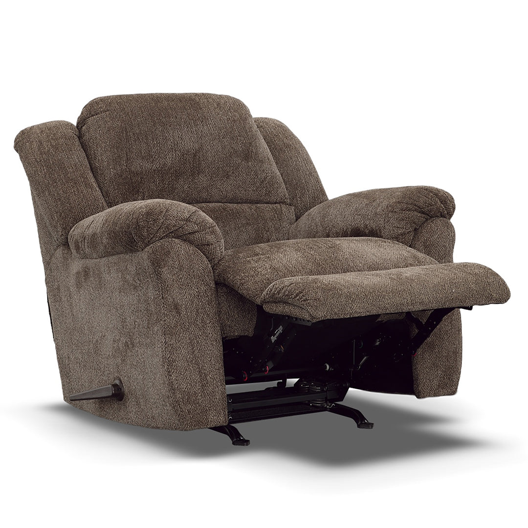 Premium Newport Recliner Chair - Ergonomic Leather Reclining Sofa with Lumbar Support for Living Room, Home Theater & Office - Brown PU Leather Comfortable Lounge Chair for Relaxation & Entertainment