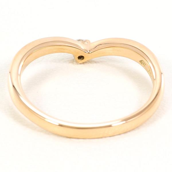 4℃ K10PG Diamond Ring for Women - Elegant 10K Rose Gold Plated Band with Sparkling Stones | Perfect for Engagement, Wedding, Anniversary & Special Occasions