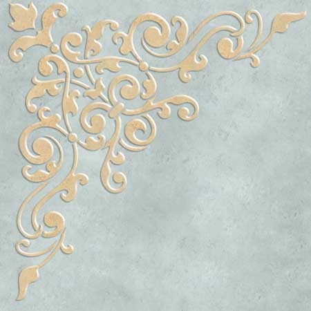 Avignon Corner Ceiling Stencil - Decorative Wall Painting Template for DIY Home Decor, Nursery, and Living Room Accent Walls