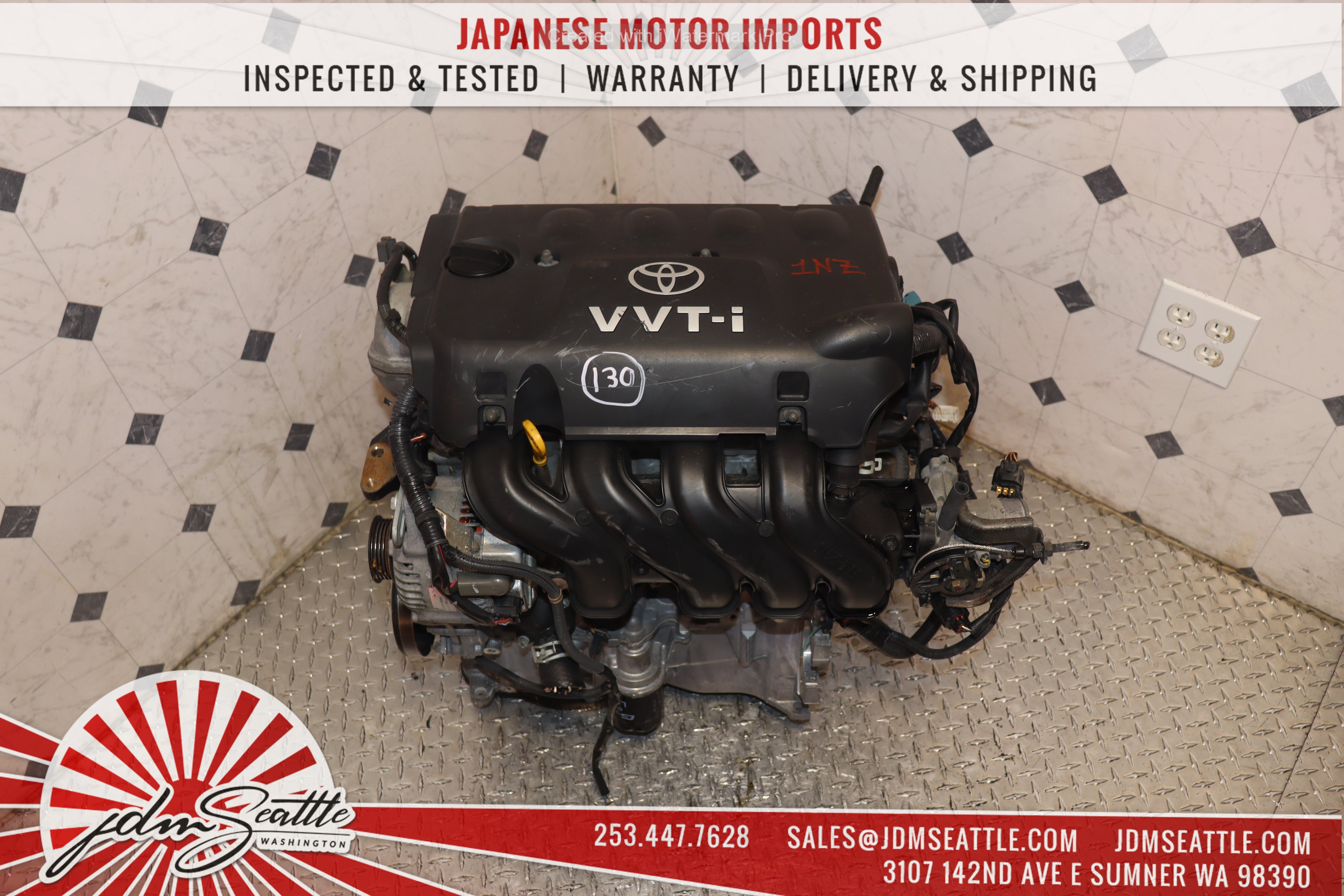 JDM 1NZ-FE 1.5L VVTI 4-Cylinder Engine for 2004-2006 Scion xB/xA, 2000-2005 Toyota Echo, 2005-2019 Yaris - High Performance Replacement Engine for Smooth Driving & Daily Commute