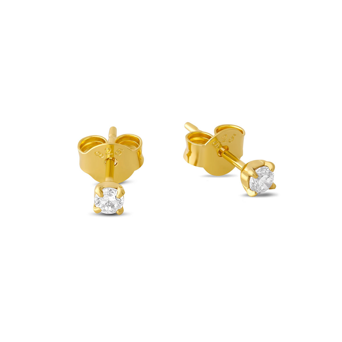 Elegant Gold Crystal Stud Earrings for Women - Perfect for Parties, Weddings & Everyday Wear