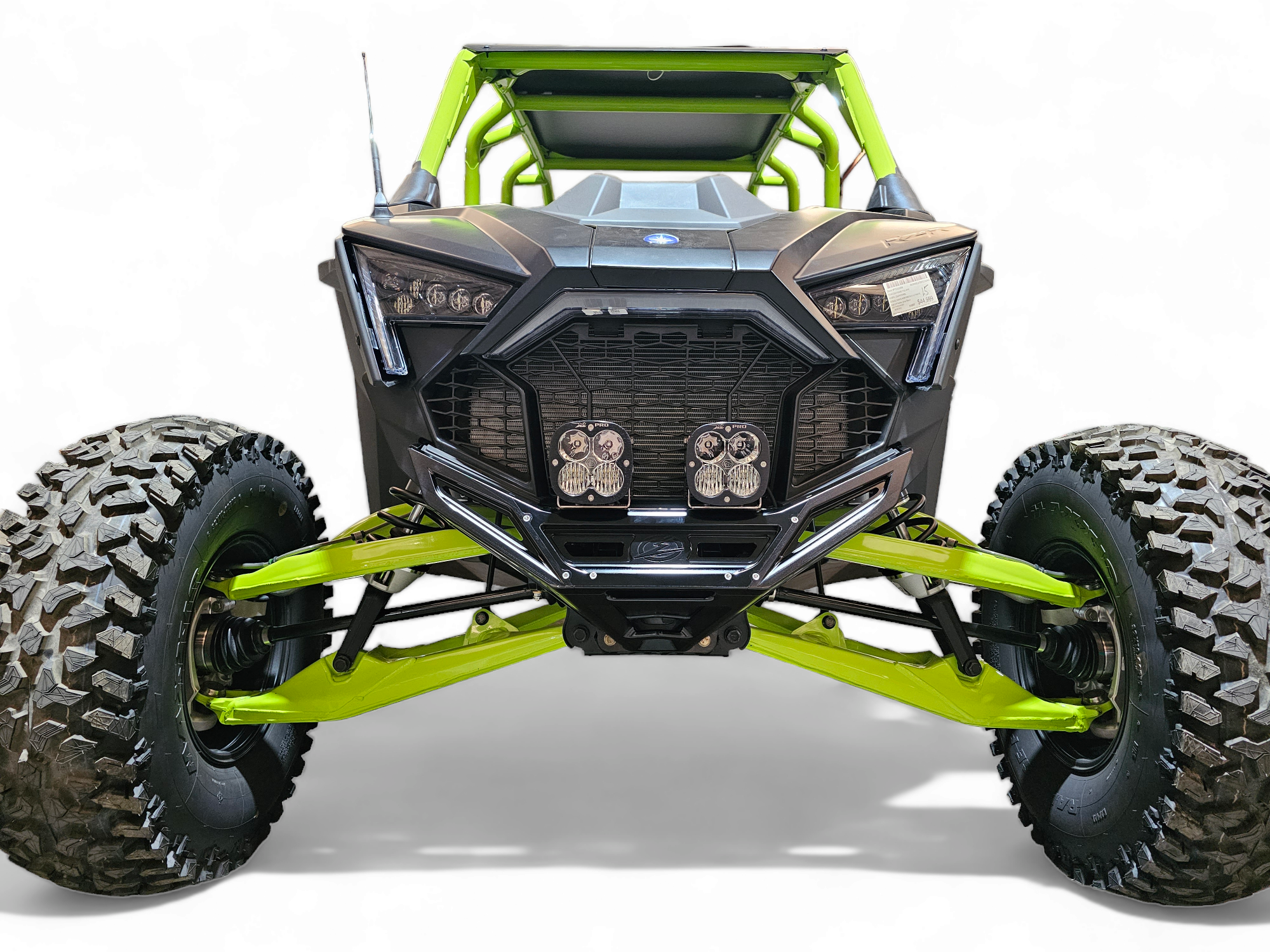 2022-2025 Polaris RZR Pro R & Turbo R Front Winch Bumper - Black Anodized Aluminum Billet (FWB610030) | Off-Road Protection & Recovery Accessory for UTV Trail Riding & Rock Crawling