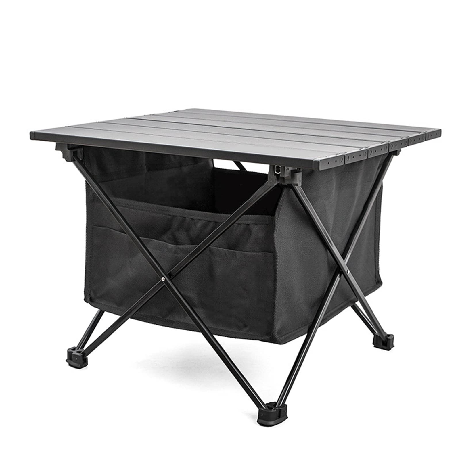 Ultra Lightweight Aluminum Folding Camping Table with Carry Bag - Portable Compact Outdoor Picnic Table for Beach, Boat, Travel, BBQ & Camping | Perfect for Backpacking, Tailgating & RV Adventures (Small)