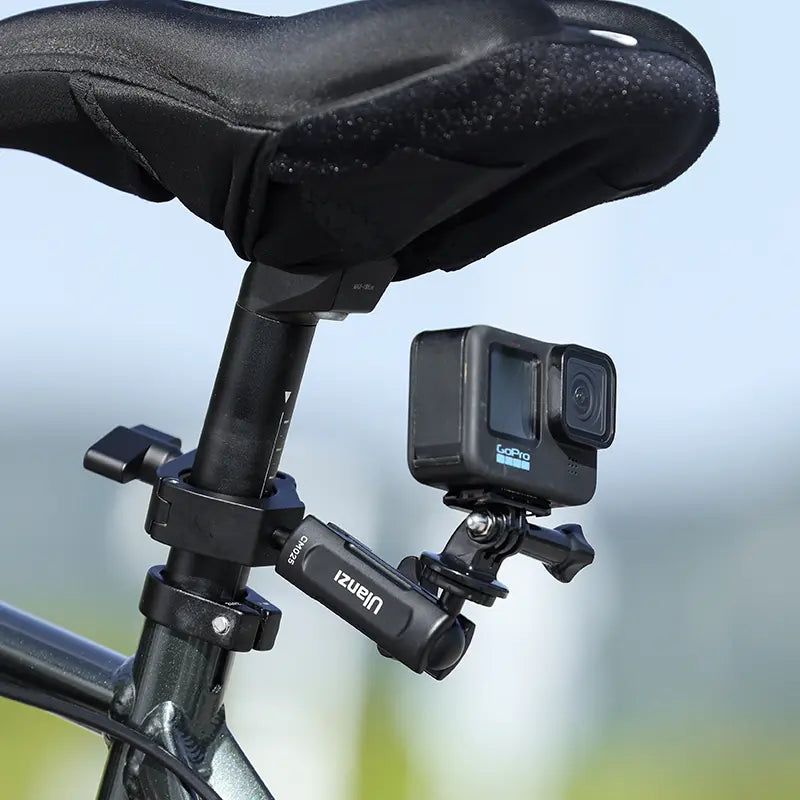 Ulanzi Universal Bike & Motorcycle Handlebar Mount for GoPro Hero 13, Insta360 & Action Cameras - Secure Clamp for Cycling, Motorcycling & Outdoor Adventures - Model C018GBB1
