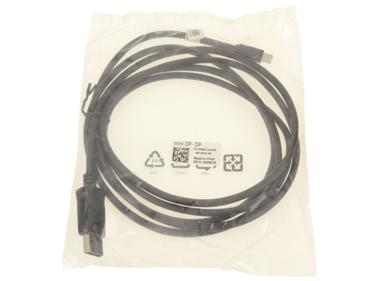 Original Title: New Dell OEM 6.5 FT DisplayPort Male to Mini DisplayPort Male Video Cable 6FT 008CK   Optimized Title: Dell OEM 6.5FT DisplayPort to Mini DisplayPort Cable (Male to Male) - 6FT High-Speed Video Cable 008CK - Perfect for Gaming, Home Theater & Office Monitors