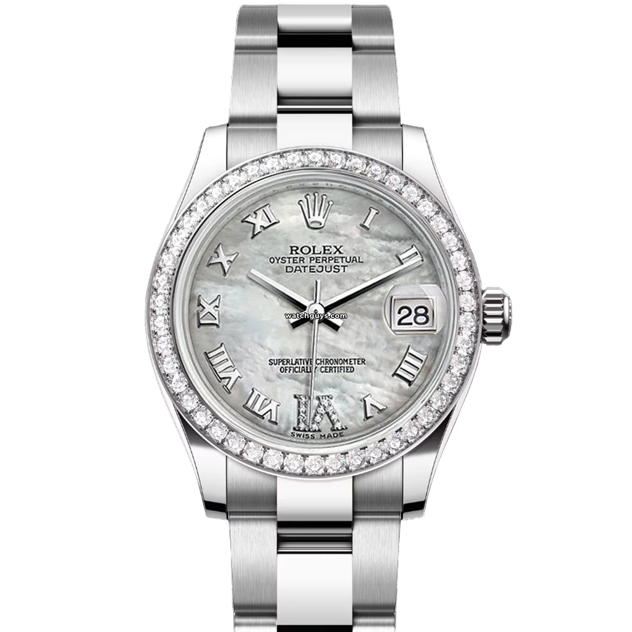 Rolex Datejust 178384 Women's Watch - 31mm Mother of Pearl Dial, Roman Numerals, Oyster Bracelet - Perfect for Luxury Gifts, Special Occasions & Everyday Elegance