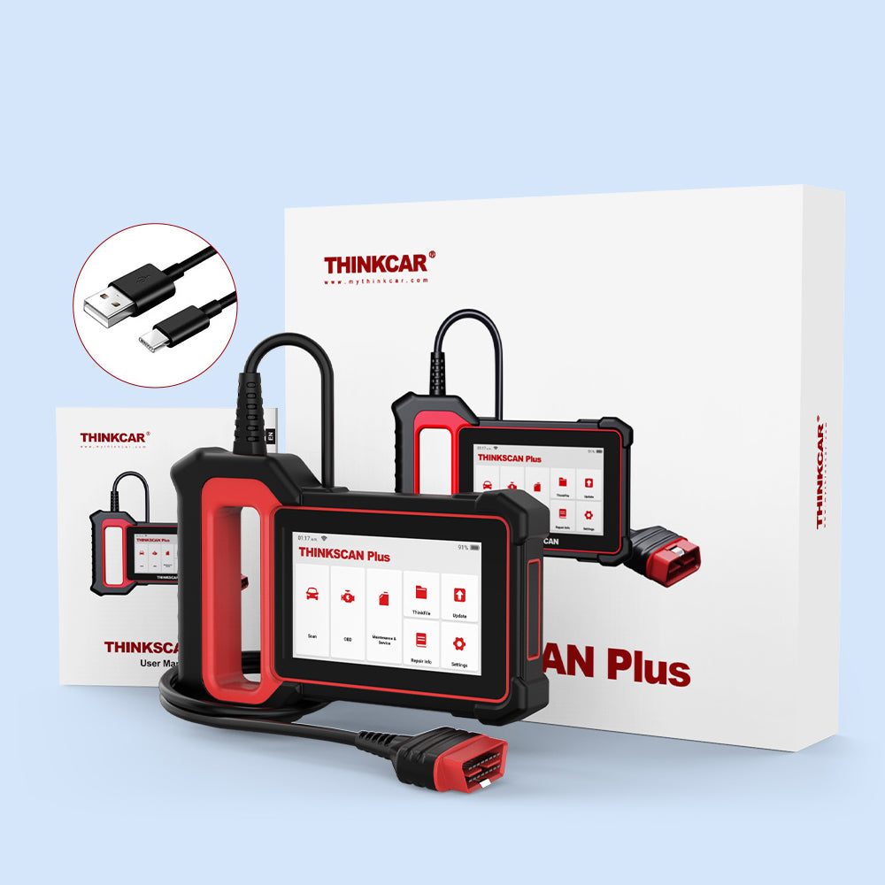 THINKSCAN PLUS S2 OBD2 Car Diagnostic Scanner - Check Engine, ABS & SRS Code Reader with 3 System Reset Functions | Professional Automotive Diagnostic Tool for Mechanics & DIY Enthusiasts | Perfect for Quick Vehicle Troubleshooting & Maintenance