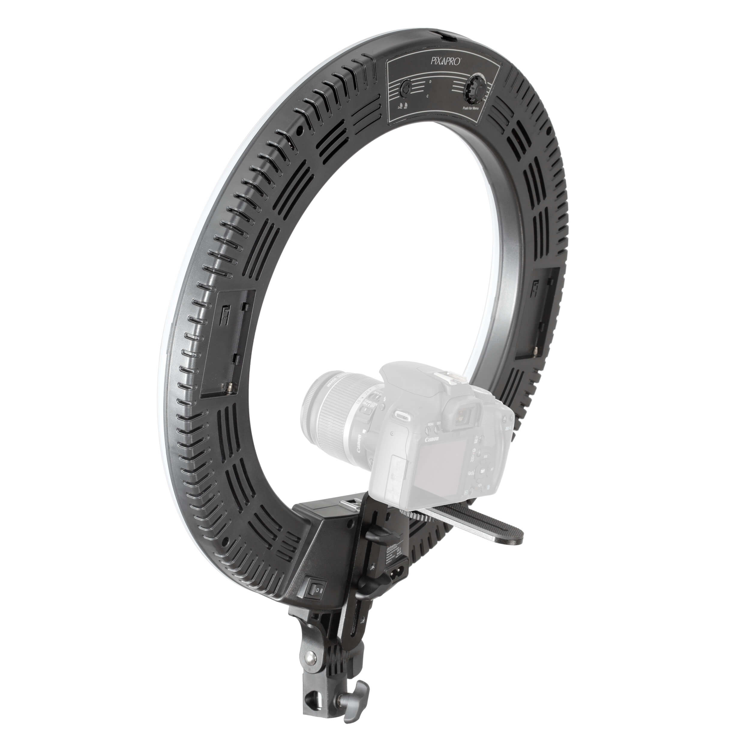 RICO240B MKII 46cm (18 Inch) 3200-5600K Adjustable LED Ring Light for Photography, Videography, YouTube & TikTok Content Creation