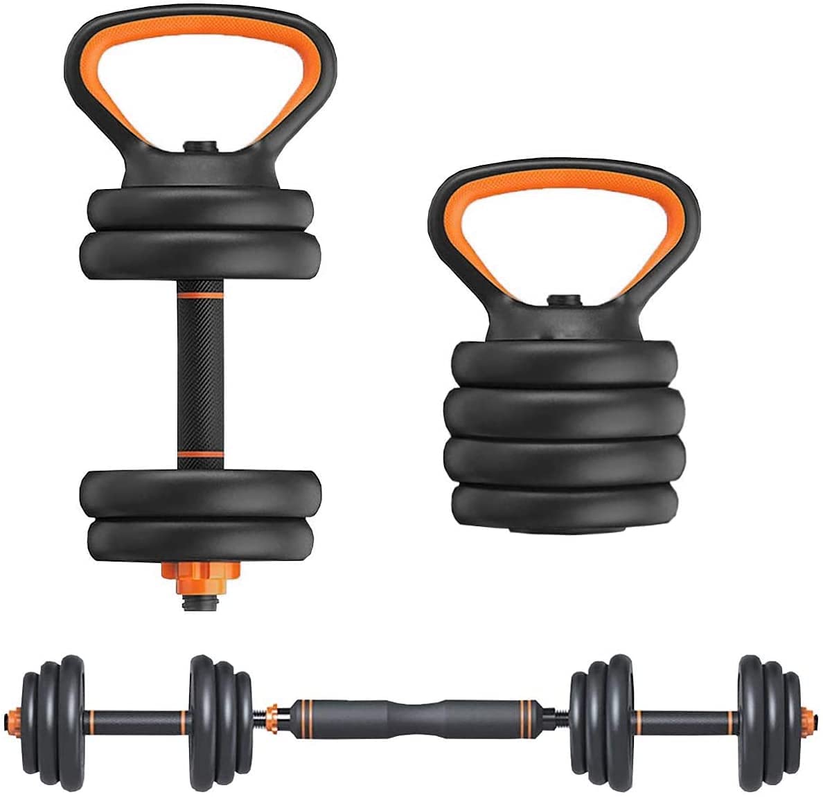 H&A 66 lbs Adjustable Dumbbell Set for Men & Women - Weight Plates for Strength Training, Home Gym Workout & Core Fitness | Perfect for Full-Body Exercise, Muscle Building & Cardio at Home or Gym