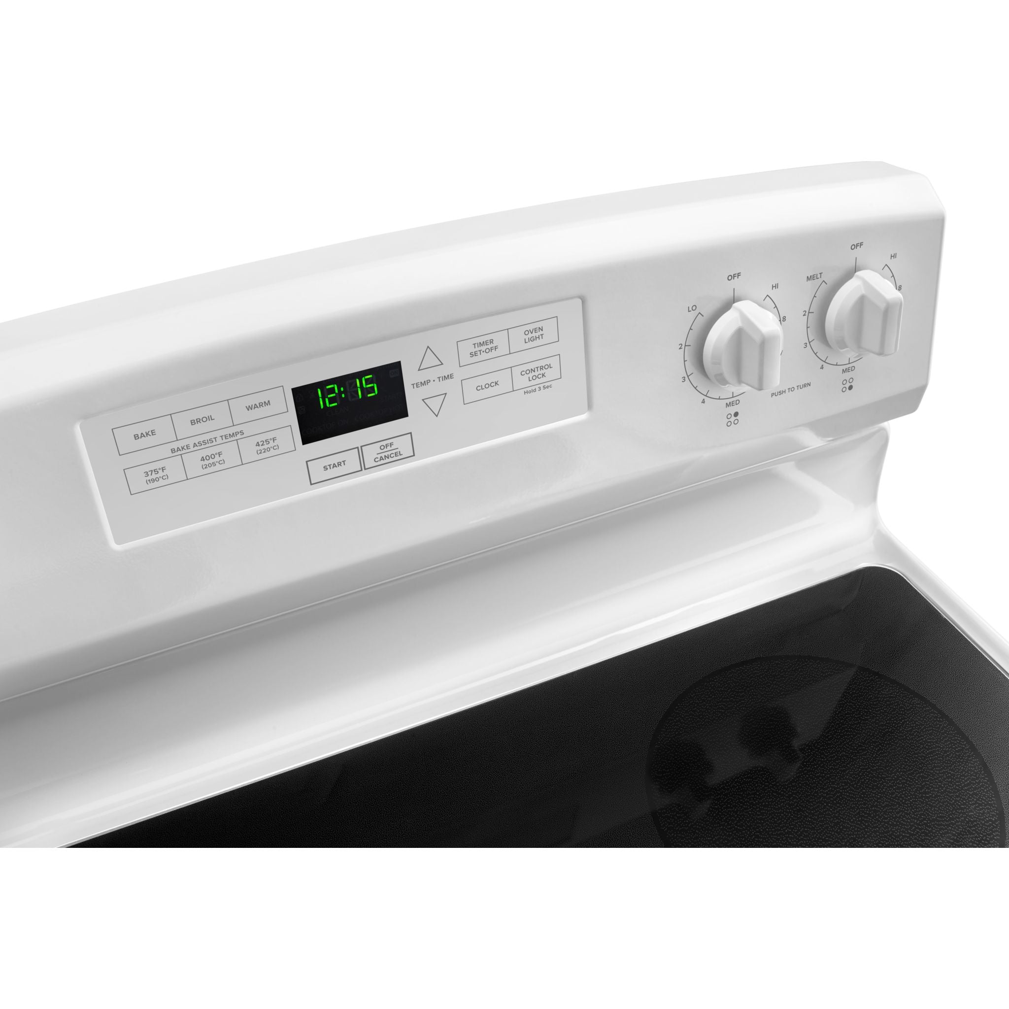 Amana 30 Inch Electric Range YAER6303MFW - White Freestanding Stove with Self-Cleaning Oven & 4 Burners - Perfect for Home Kitchen, Apartment Cooking & Small Space Living