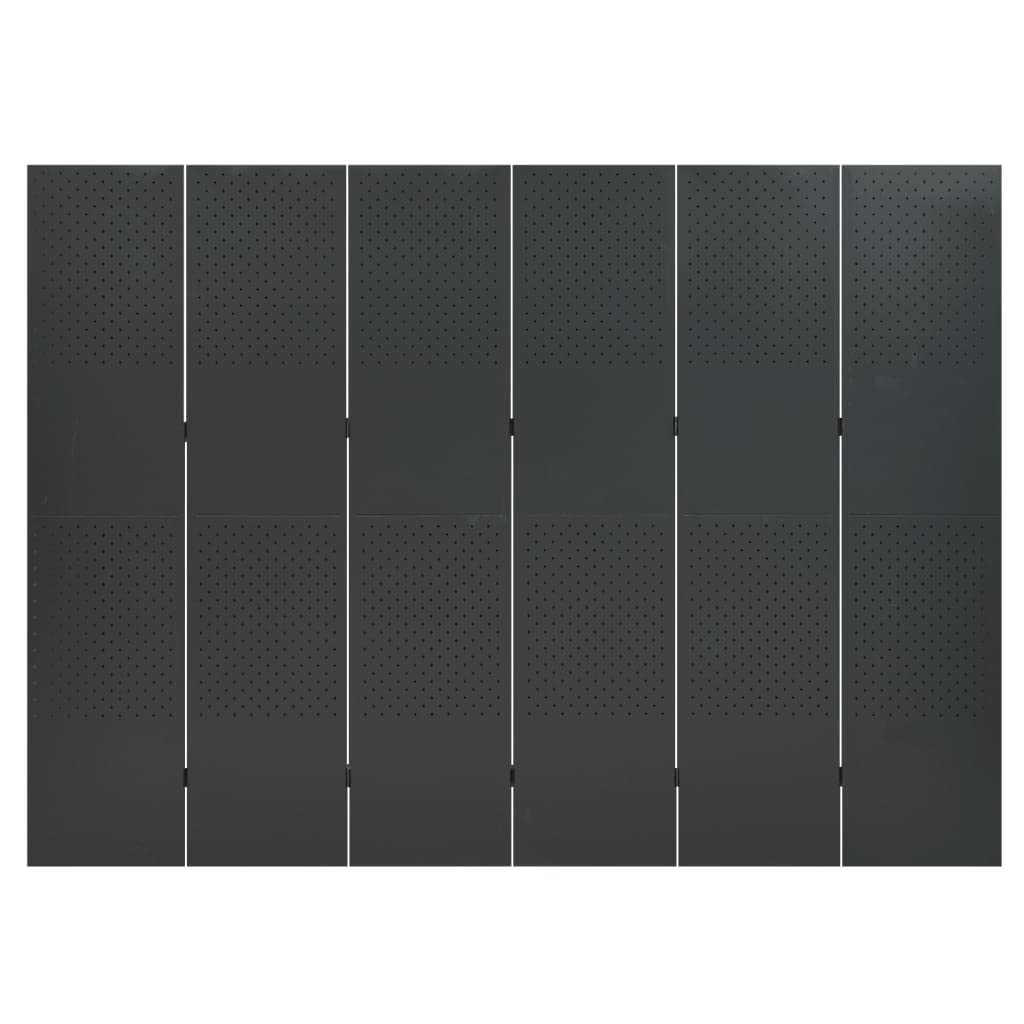 6-Panel Folding Room Divider Privacy Screen - 94.5