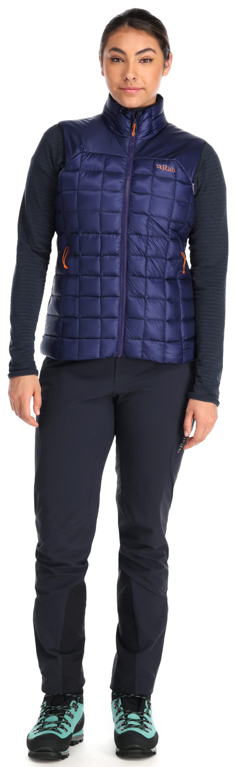 Rab Women's Mythic Vest - Down Insulated, Water-Resistant & Windproof Full-Zip Jacket for Alpine Climbing, Skiing, Mountaineering - Perfect for Outdoor Adventures & Cold Weather Activities