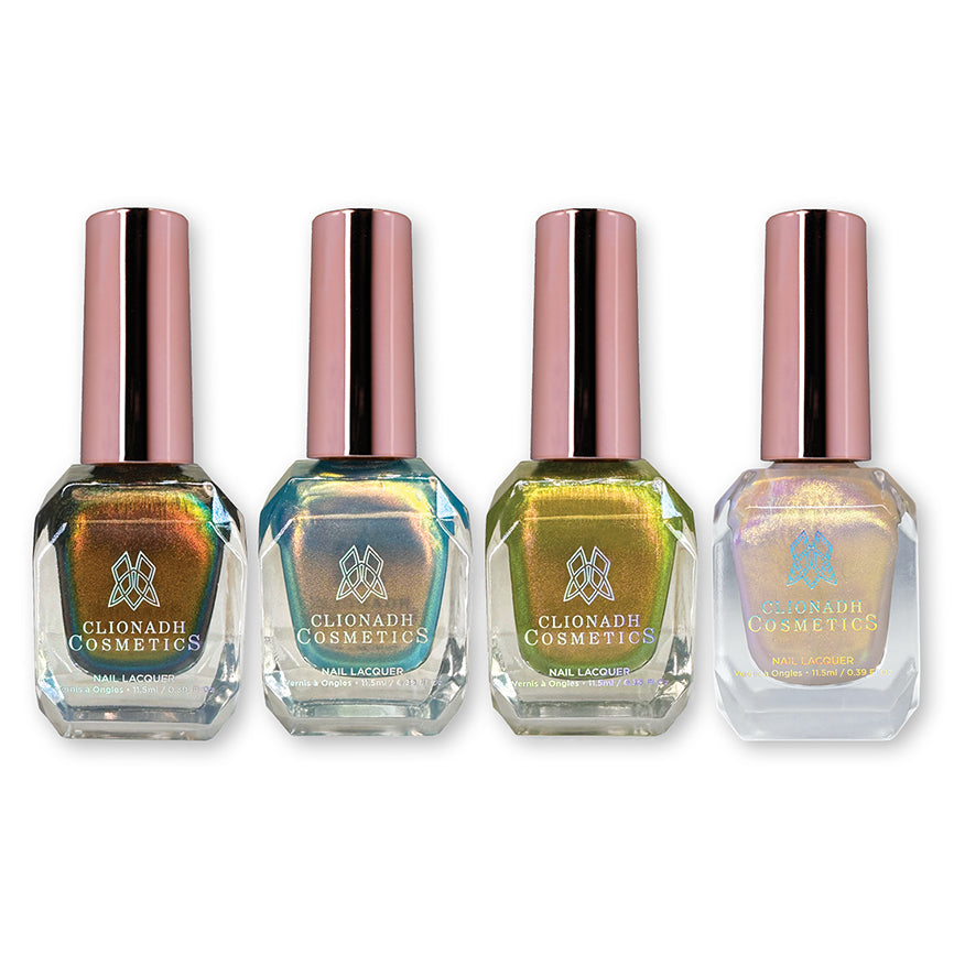 Premium Stained Glass Nail Polish Set of 2 - Vibrant Long-Lasting Nail Lacquer for Gel-Like Shine | Perfect for Manicures, Pedicures & Special Occasions