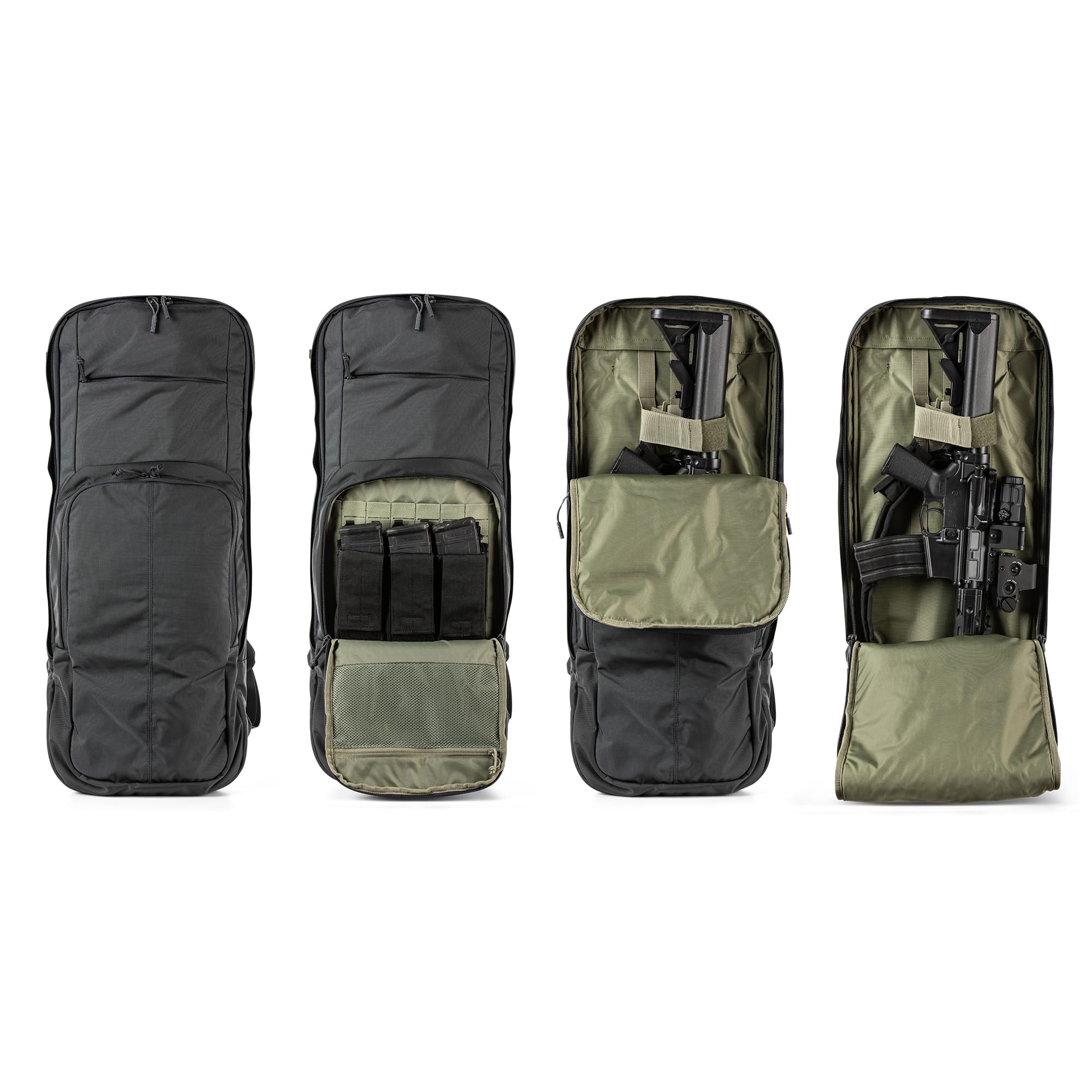 5.11 Tactical LV M4 Shorty Backpack - Durable Military Tactical Pack for Outdoor, Hiking & EDC - One Size Fits All - Black (Model 56474) - Perfect for Camping, Travel & Tactical Gear Storage
