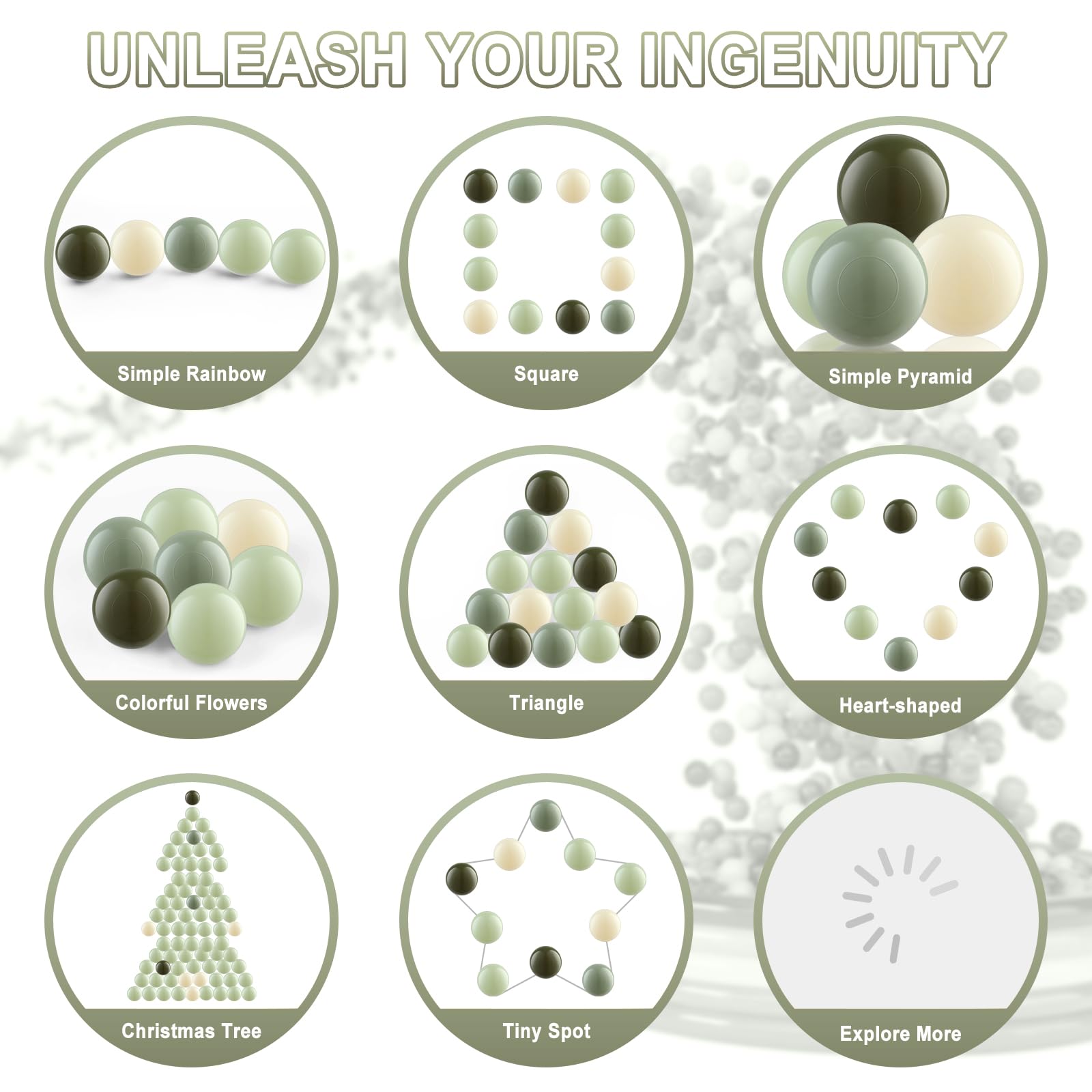 Crush-Proof Clear Plastic Ball Pit Balls for Kids - Durable & Safe Play Balls for Indoor & Outdoor Ball Pits, Toddler Playrooms, Birthday Parties & Sensory Play