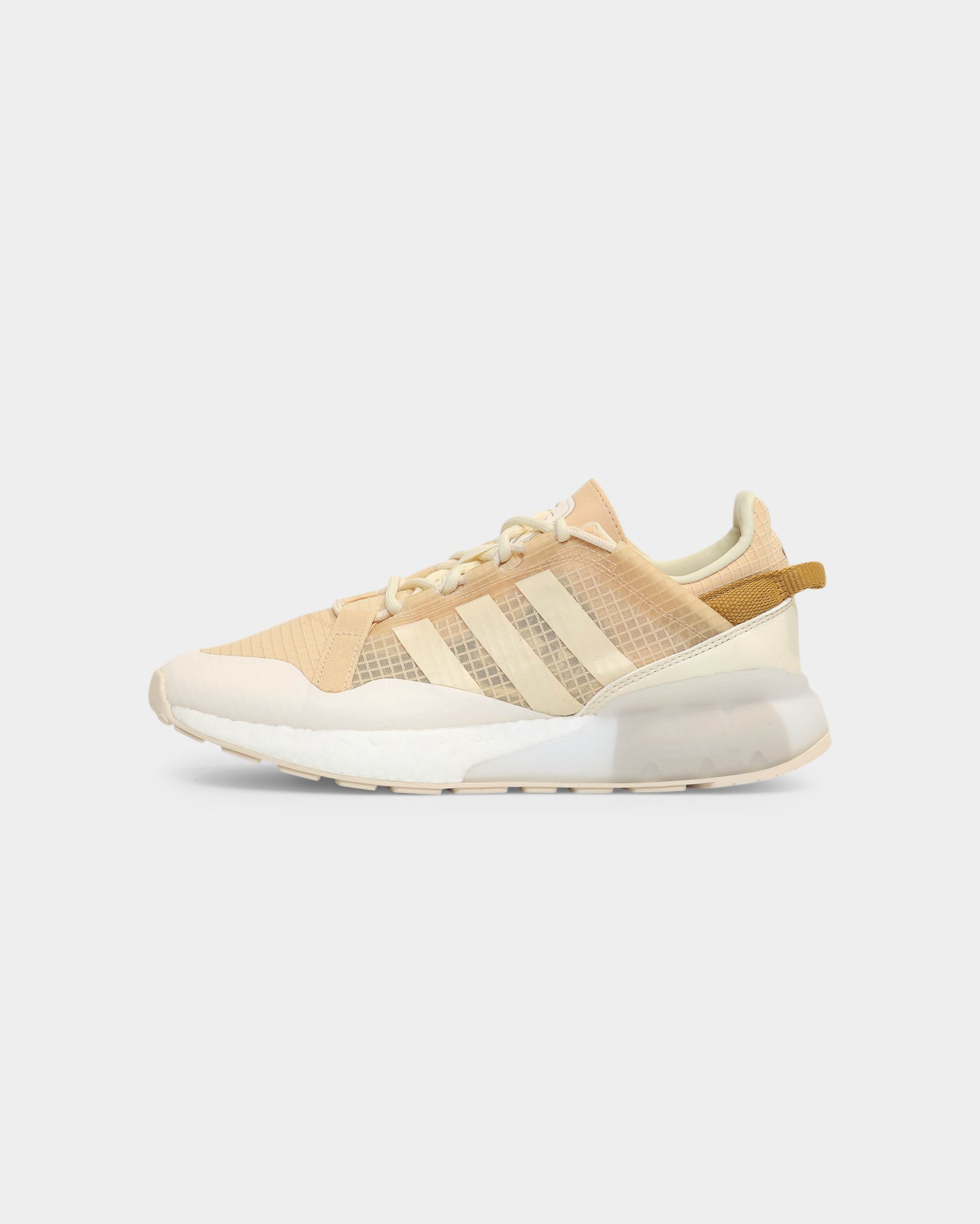 Adidas Women's ZX 2K Boost Running Shoes - Pure Halo Amber/Halo Ivory/Cream White | Lightweight Comfort for Jogging, Gym & Casual Wear