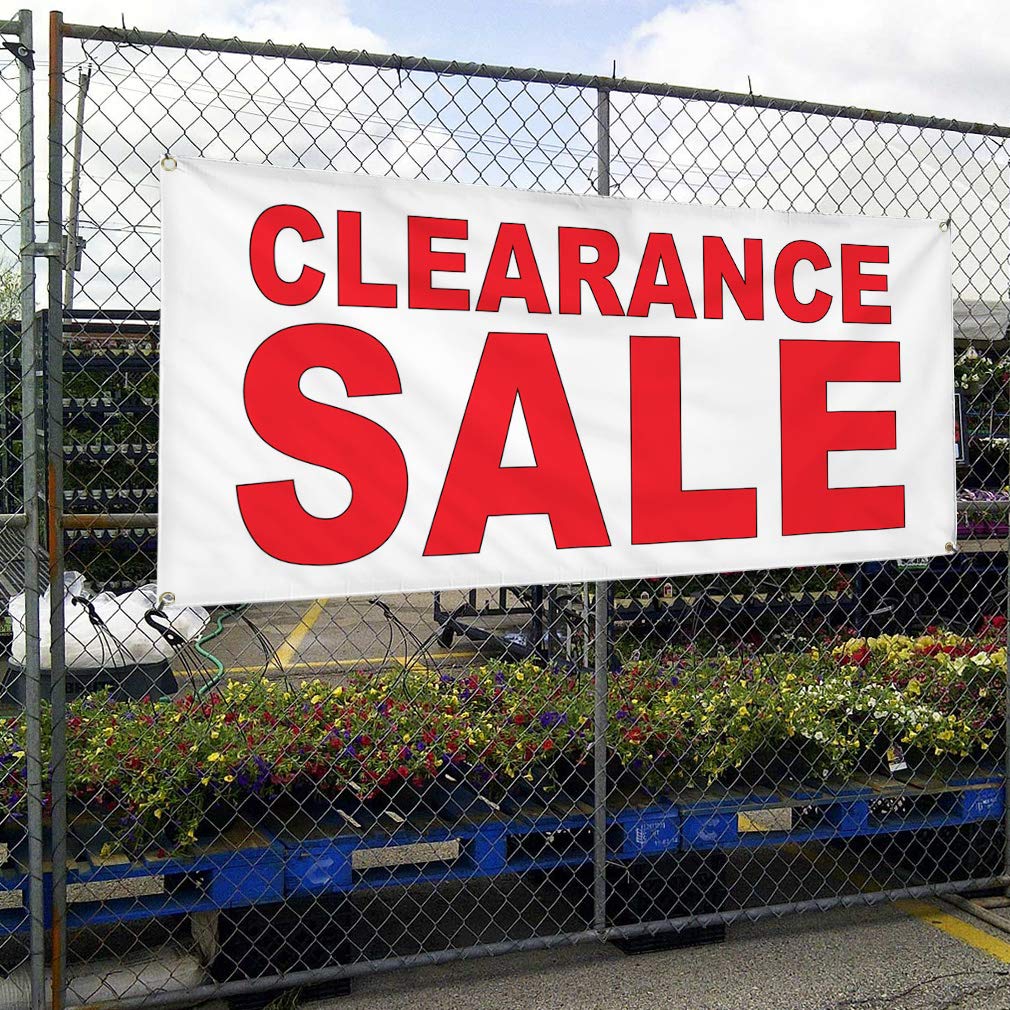 Waterproof Red Vinyl Banner 36x72 Inches - Heavy Duty Outdoor Business Sign with 6 Grommets for Yard, Industrial & Commercial Use | Weatherproof, Durable & Multiple Size Options
