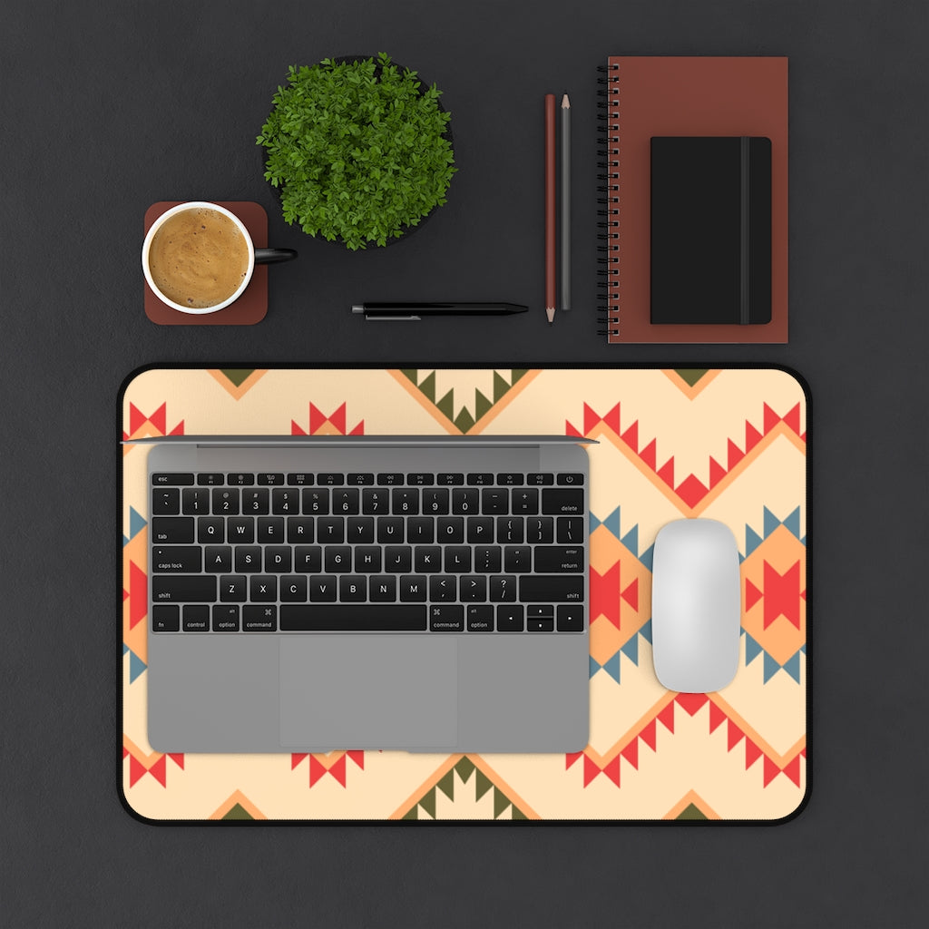 Boho Southwestern Canyon Slate Desk Mat - Extra Large Mouse Pad & Desk Accessory (3 Sizes) for Home Office, Gaming & Workspace Protection
