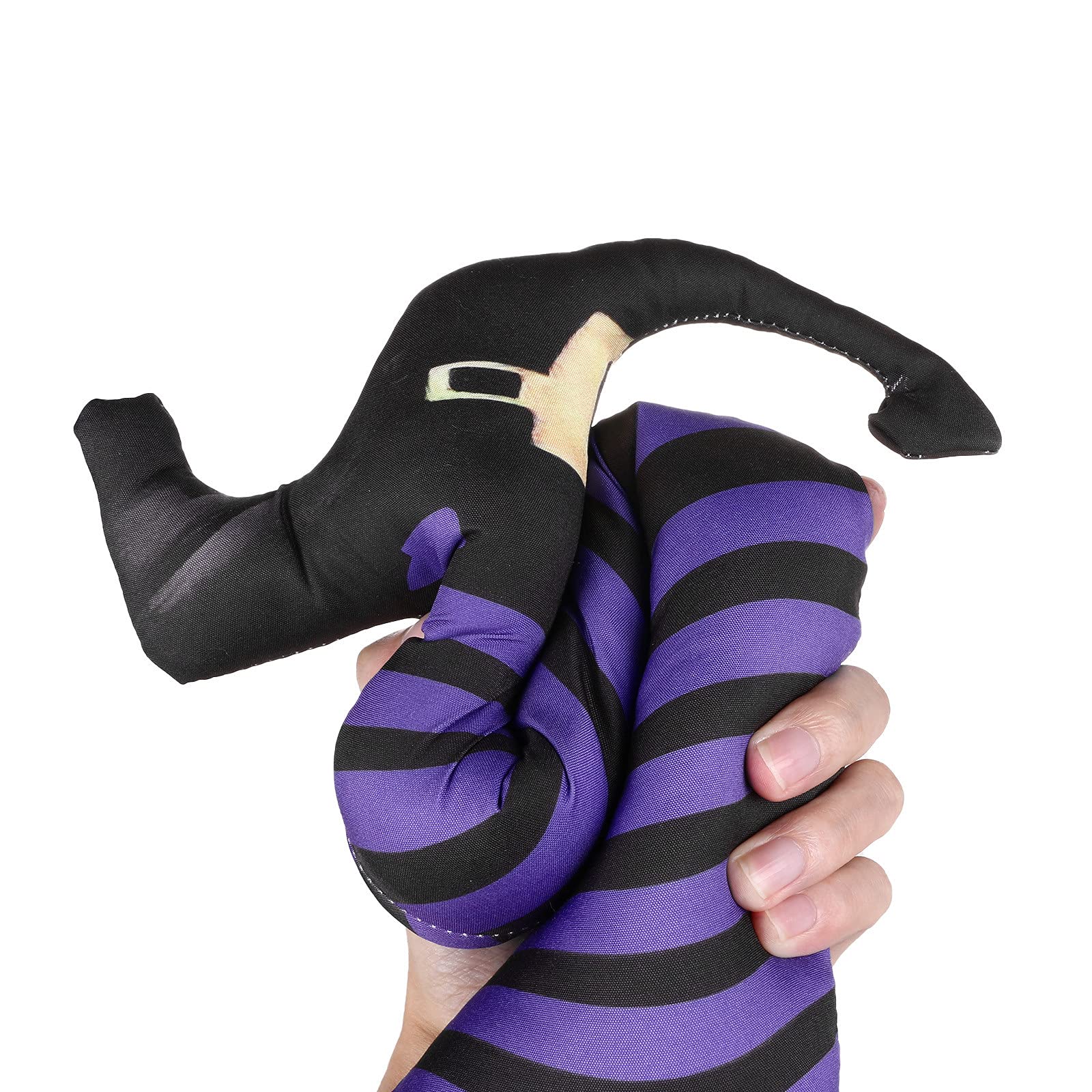 Halloween Wicked Witch Legs Prop - Purple Witch Decorations for Outdoor, Lawn & Yard - Scary Halloween Witch Legs for Party, Home & Garden Decor - Perfect for Halloween Parties, Haunted Houses & Spooky Yard Displays
