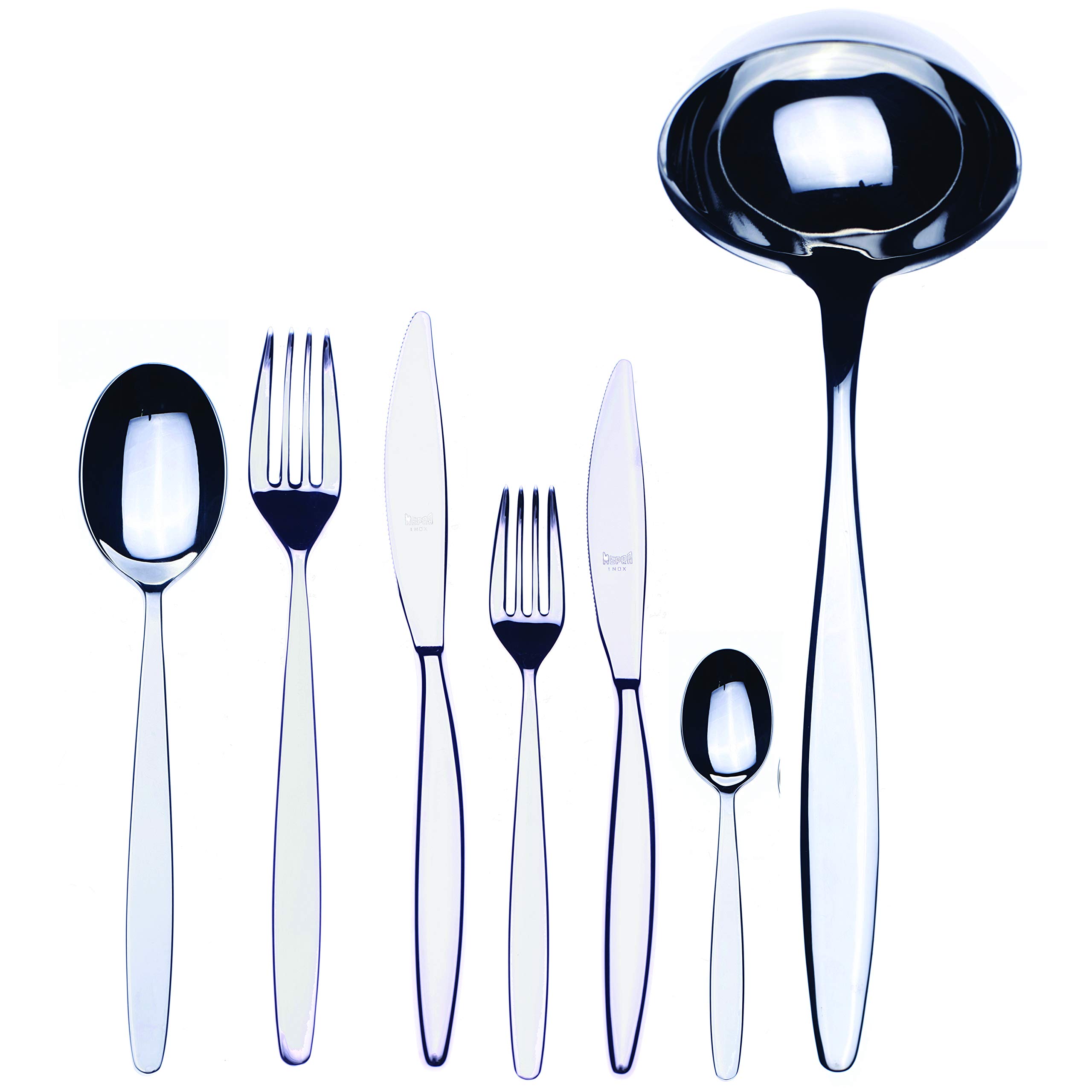 Premium MEPRA Stainless Steel Flatware Set - 20-Piece Elegant Dining Cutlery for Everyday Use, Dinner Parties & Wedding Gifts