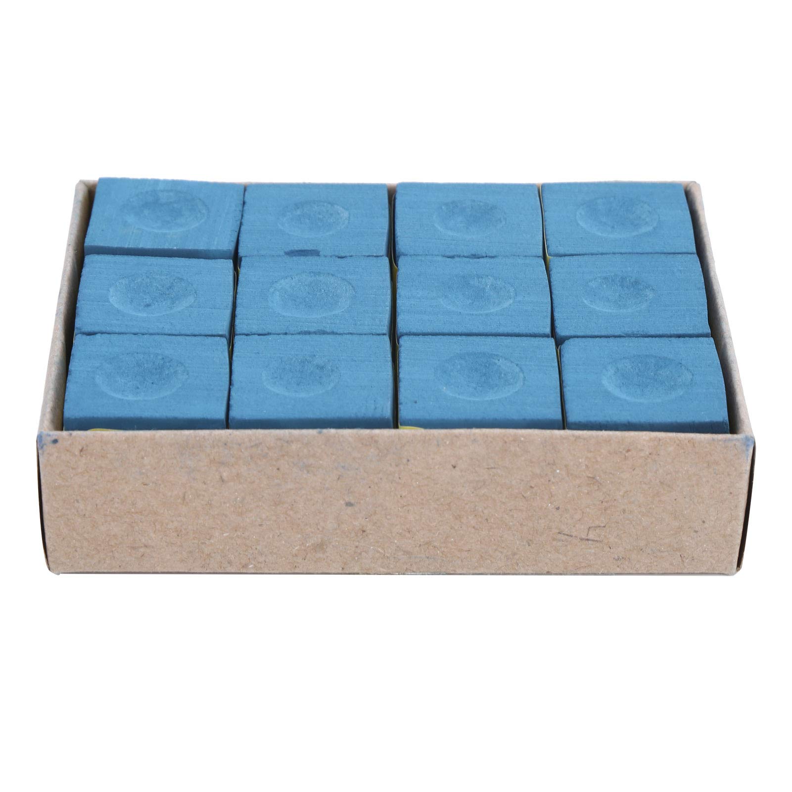 Premium Non-Slip Snooker Cue Chalk - 12Pcs High-Grip Pool Chalk for Professional Billiards Players | Perfect for Billiards Clubs, Tournaments & Home Game Rooms