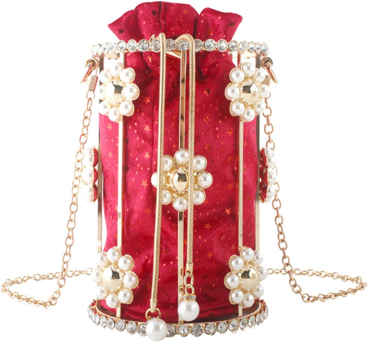 Elegant Hollow-Out Crossbody Bag for Women - Gold Evening Clutch Purse for Wedding, Prom & Birthday Parties | Perfect for Date Nights, Formal Events & Special Occasions