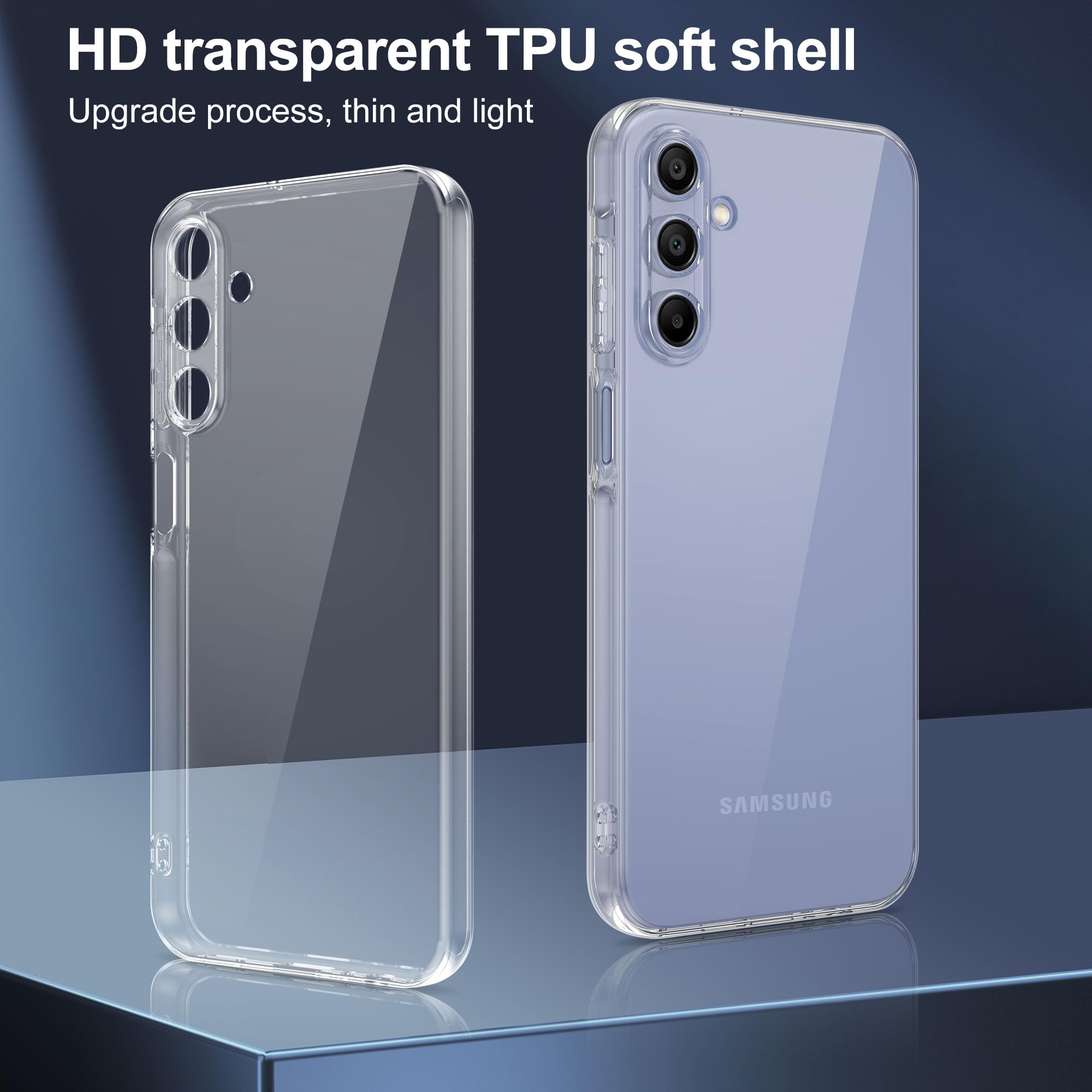Premium Shockproof TPU Clear Case for Samsung Galaxy A15 5G - Anti-Scratch Protective Phone Cover | Slim Fit, Military-Grade Protection | Perfect for Everyday Use, Travel & Outdoor Activities