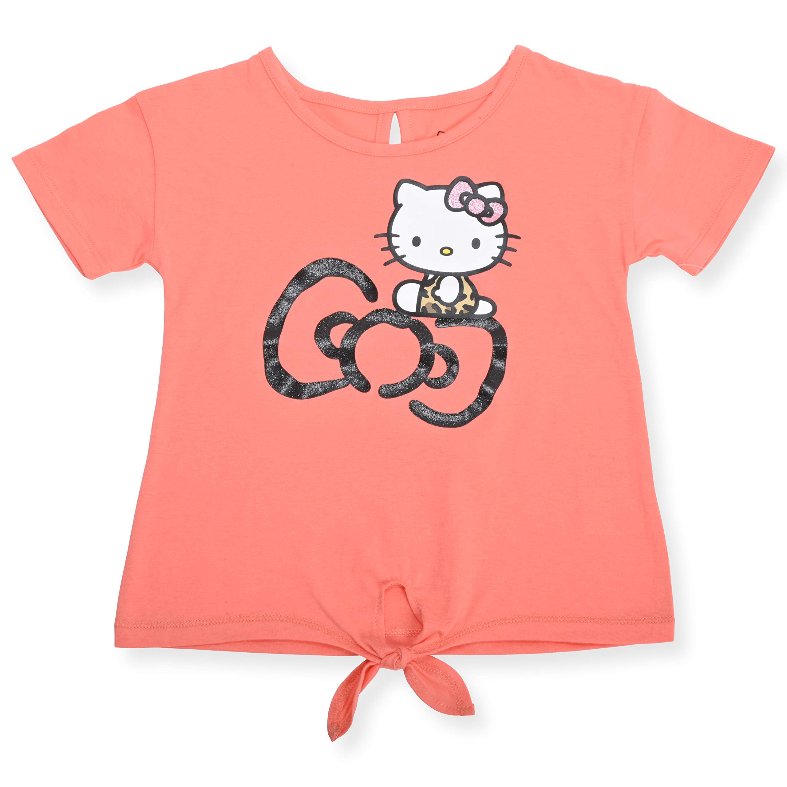 Hello Kitty 2-Piece Outfit for Girls - Cute Graphic Tee & Bike Shorts Set | Trendy Summer Playwear, Casual Outfits, Birthday Gifts for Kids
