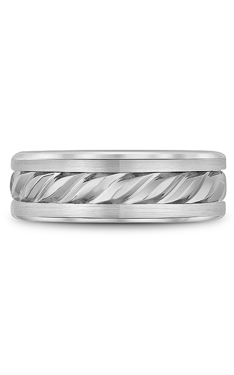 Bleu Royale Men's Wedding Band Ring - 14K White Gold Comfort Fit RYL 060W75 - Perfect for Engagement, Anniversary & Special Occasions