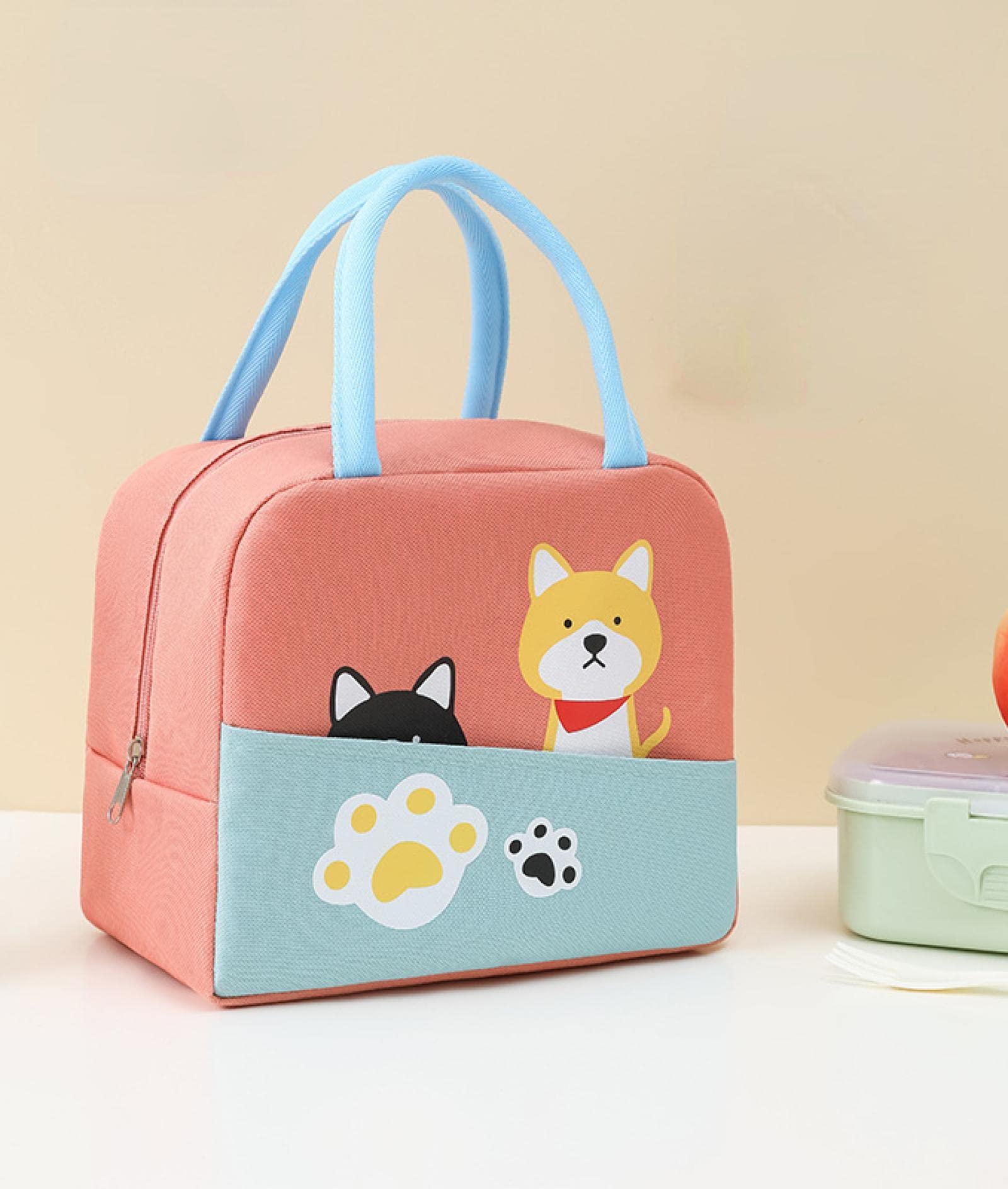**Cartoon Insulated Lunch Box for Kids - Portable Thermal Lunch Bag with Thickened Aluminum Foil, Perfect for School, Work & Picnics | Lookingfordogs**