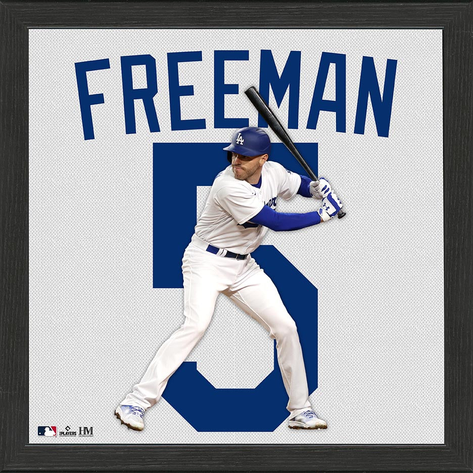 Freddie Freeman Los Angeles Dodgers IMPACT Jersey Frame - Officially Licensed MLB Display Case for Memorabilia - Perfect for Sports Collectibles, Fan Cave, and Man Cave Decor