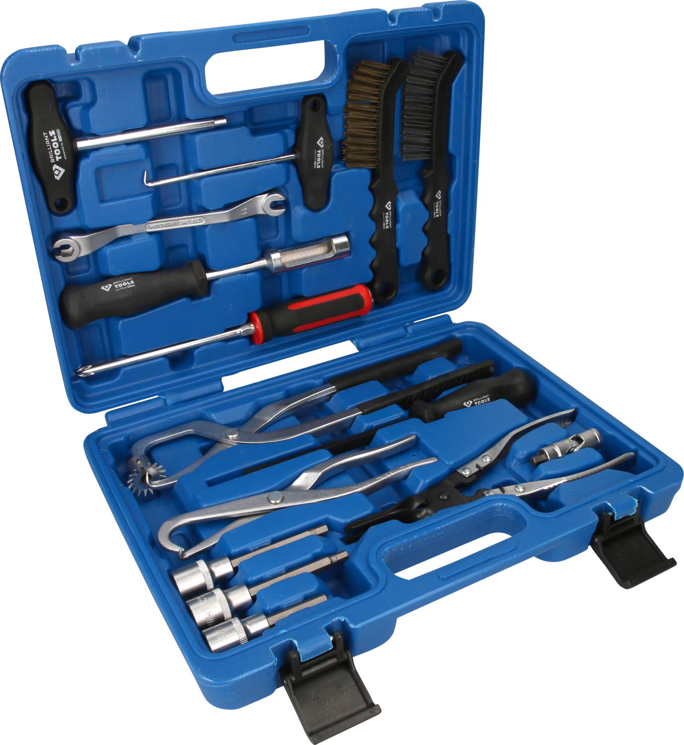 BR75W 15-Piece Universal Brake Drum and Disc Tool Set for Car & Truck Repair | Professional Brake Service Kit for Mechanics & DIY Auto Maintenance | Perfect for Garage, Workshop & Home Use
