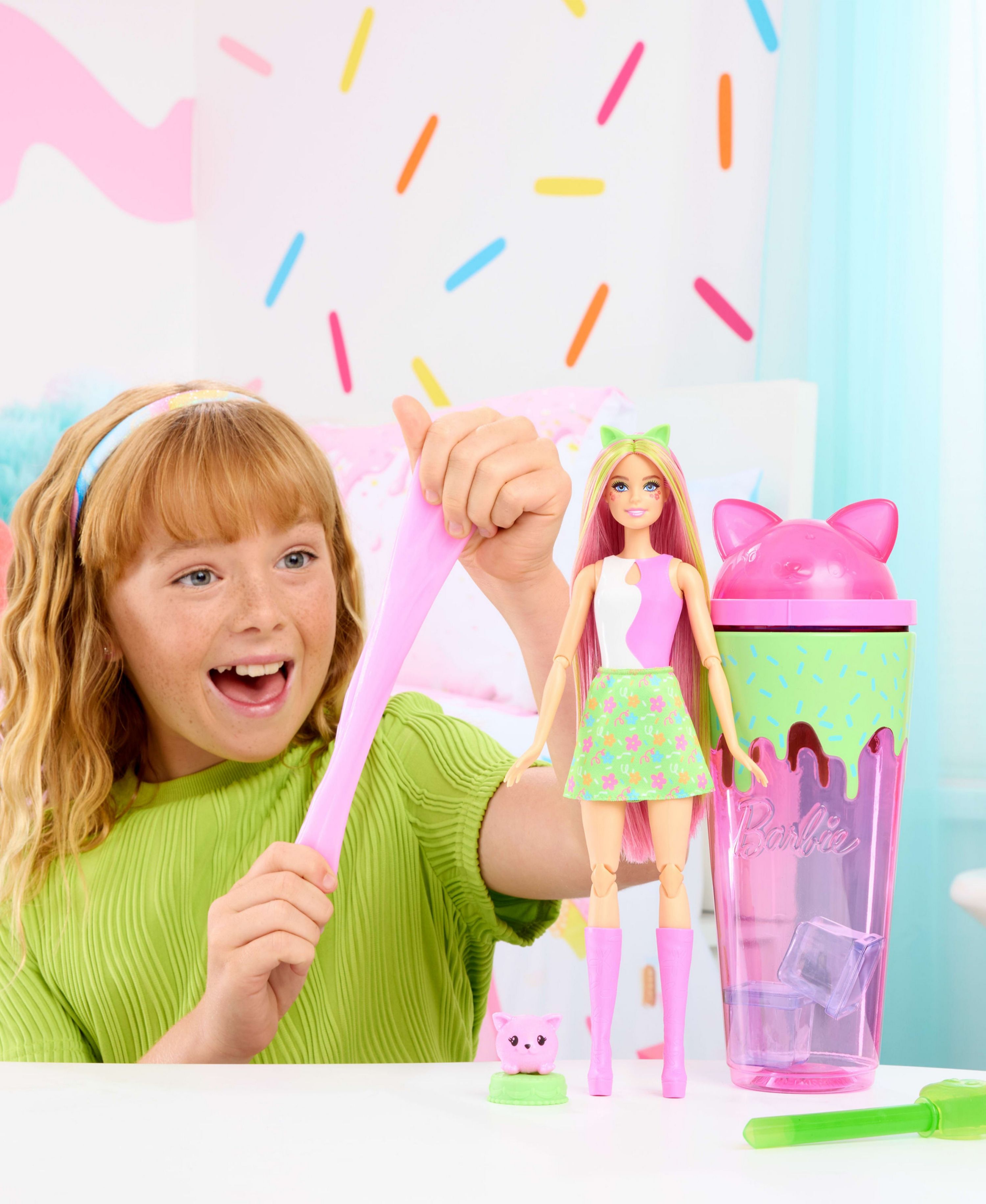 Barbie Pop Reveal Shakes Series - Cute Kitten Fashion Doll with 5 Surprise Accessories | Collectible Toy for Girls Age 3+ | Perfect for Birthday Gifts & Playtime Fun
