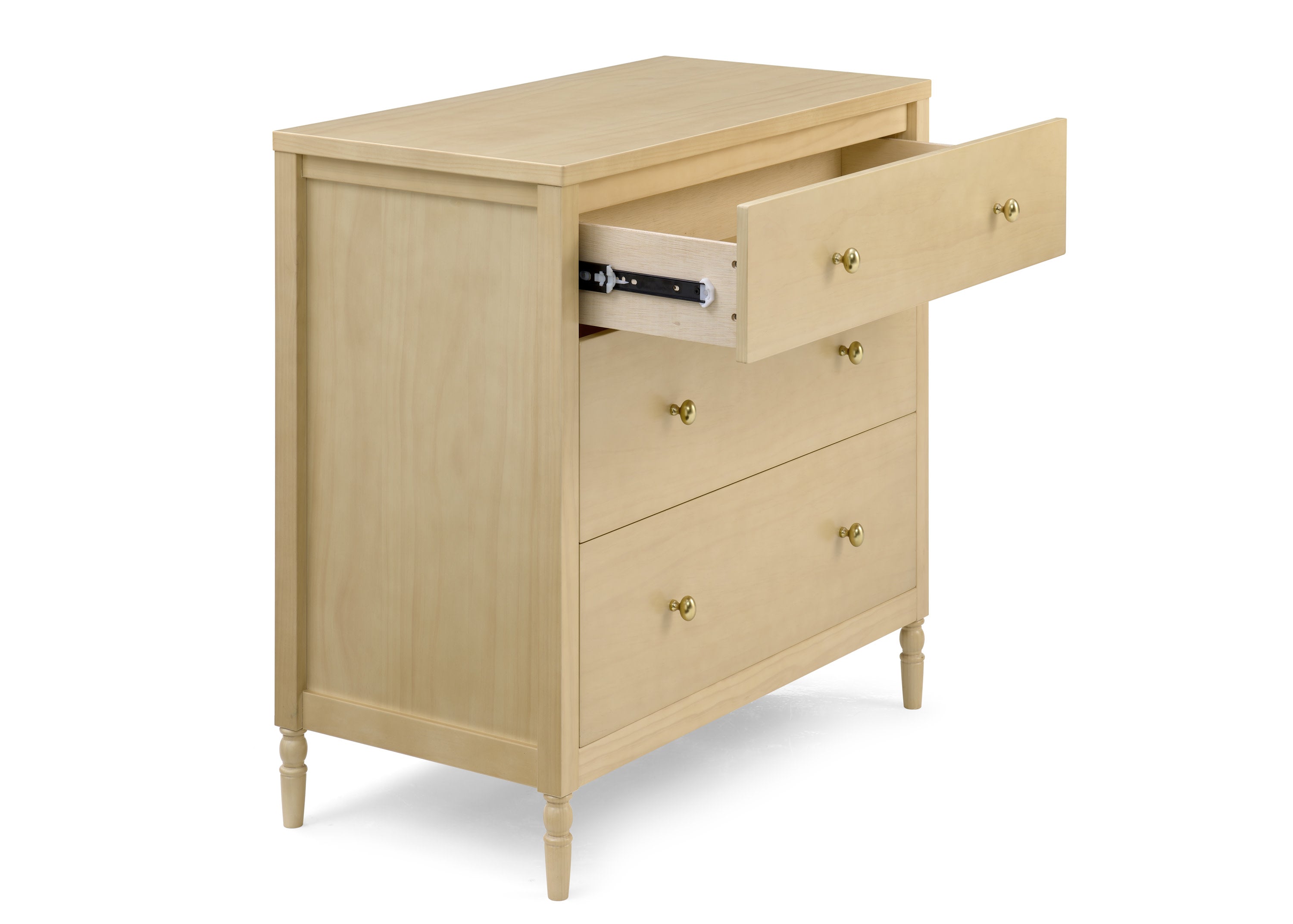 Serena 3-Drawer Baby Dresser with Changing Table Top & Safety Interlocking Drawers - Nursery Storage Solution for Diapers, Clothes & Baby Essentials