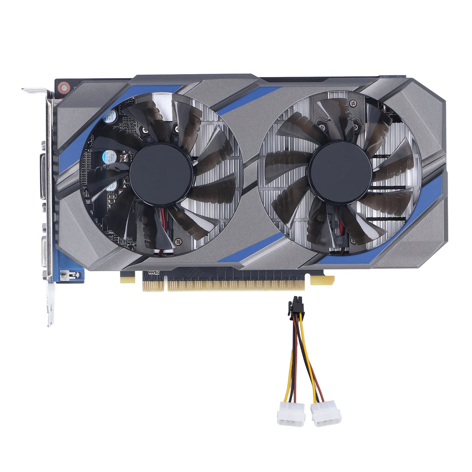 GTX 750 4GB GDDR5 Gaming Graphics Card with Dual Fan - 128BIT PCIe Desktop GPU for 4K HDR Gaming | Low Noise & Lightweight Design | Perfect for Esports, Video Editing & PC Gaming