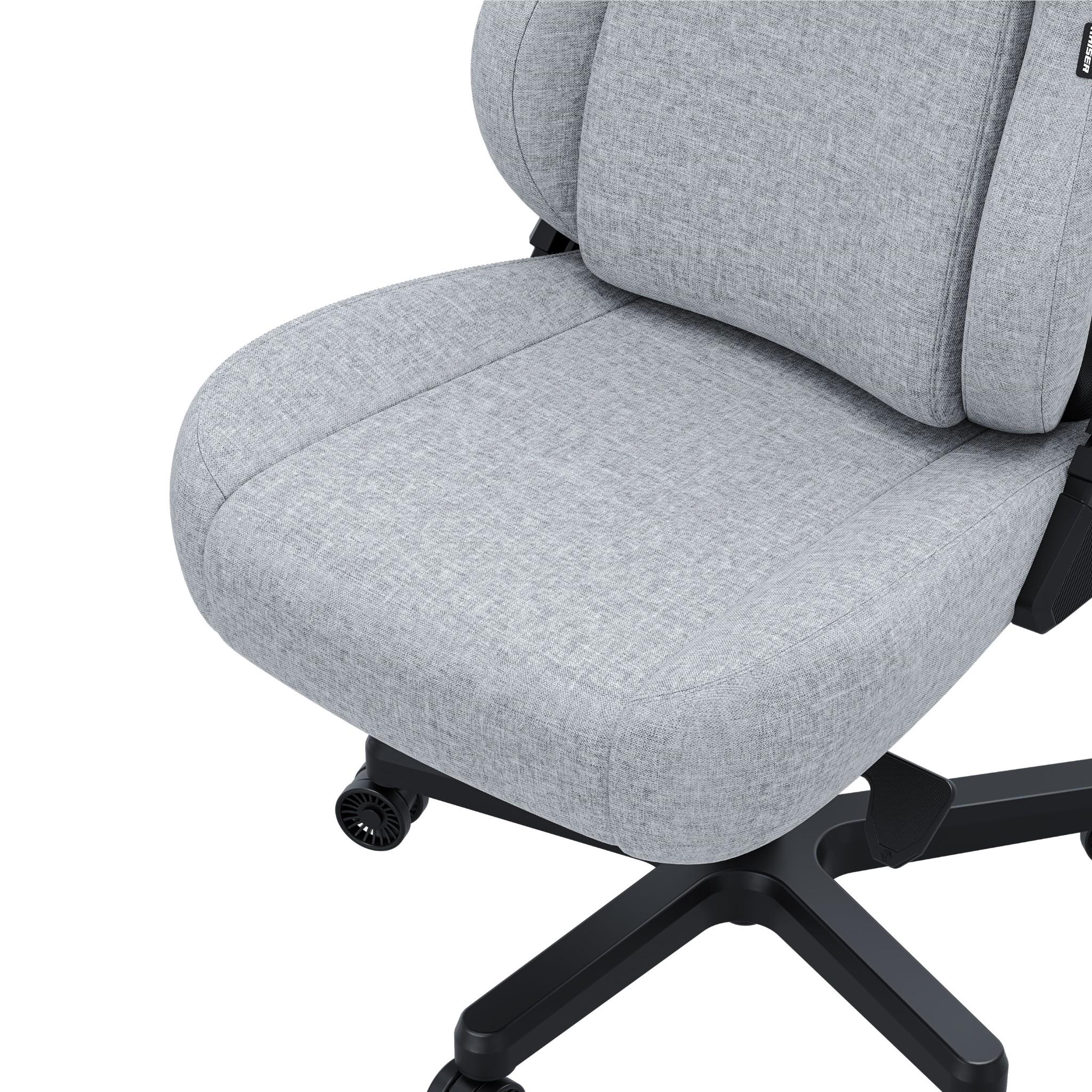Anda Seat Kaiser 4 Series Premium Gaming Chair - Ergonomic Office & PC Gaming Chair with Adjustable Lumbar Support - Large Size Ash Grey - Perfect for Esports, Streaming & Home Office Work