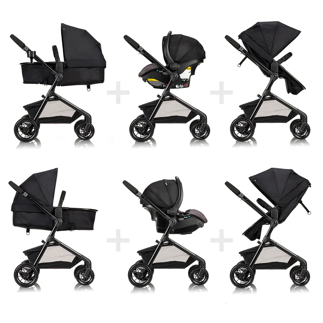 Pivot Modular Travel System with Litemax Infant Car Seat - Desert Tan | Lightweight Stroller & Car Seat Combo for Newborns | Perfect for Air Travel, Shopping & Daily Outings