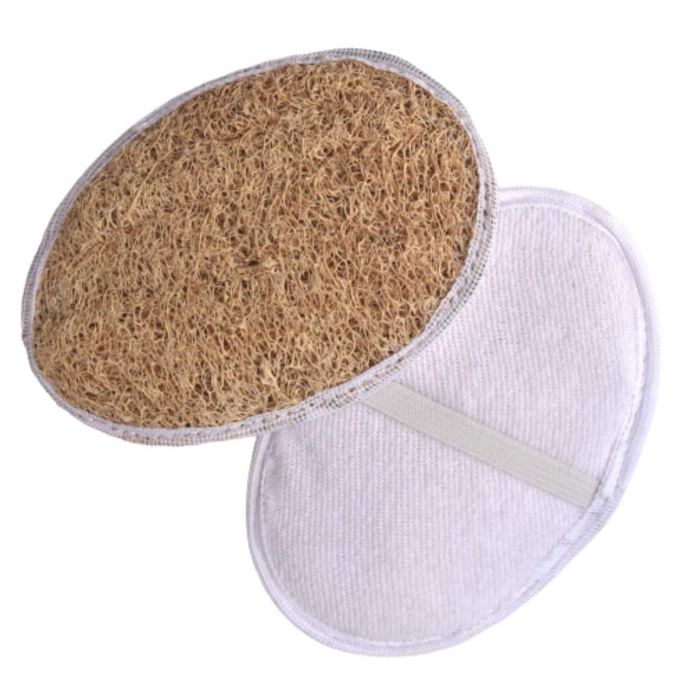 ARROSA 6-Pack Natural Body Scrubber & Loofah Sponge for Exfoliating Skin - Gentle Bath & Shower Exfoliator for Soft Skin, Perfect for Spa, Home & Travel Use