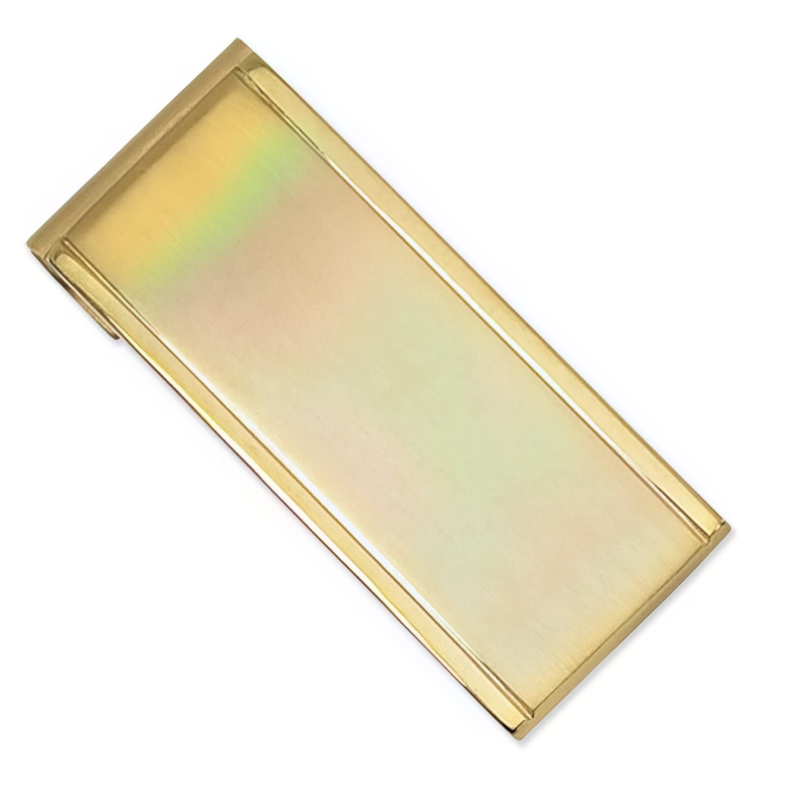 FindingKing Engravable Stainless Steel Gold Plated Money Clip for Men - Perfect for Gifts, Weddings & Business Accessories