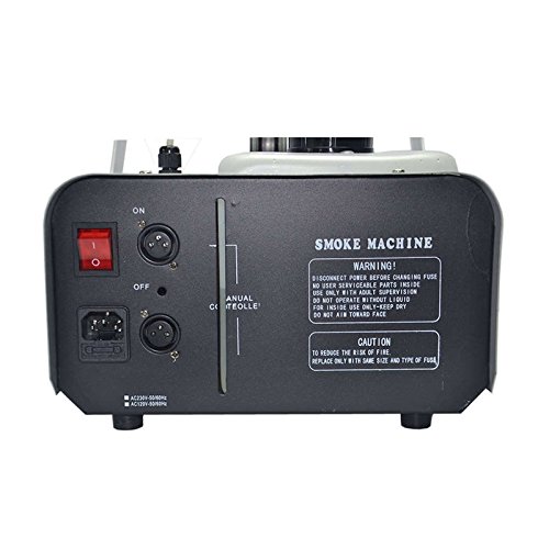 1500W Thermostatic Fog Machine with Remote & Wired Control - Professional Smoke Generator for Stage Lighting, Home Parties, Weddings, Halloween & DJ Events (Model A1500)