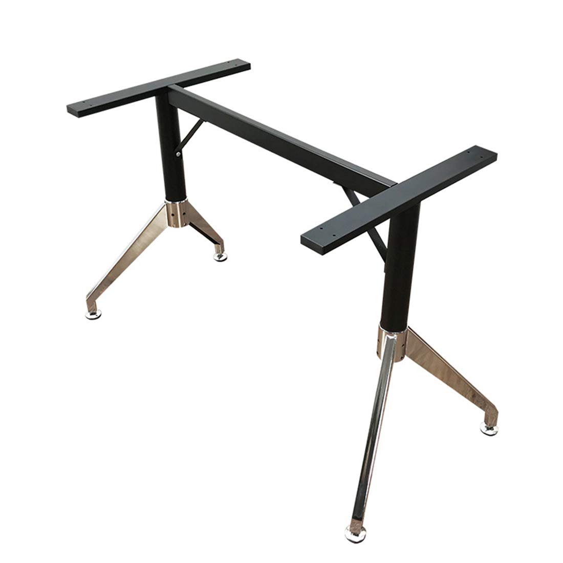 Black Wrought Iron DIY Furniture Support Feet - Non-Slip Desk Legs for Computer Tables & Workstations (1 Pack) | Perfect for Home Office, Gaming Setup & Study Room Furniture