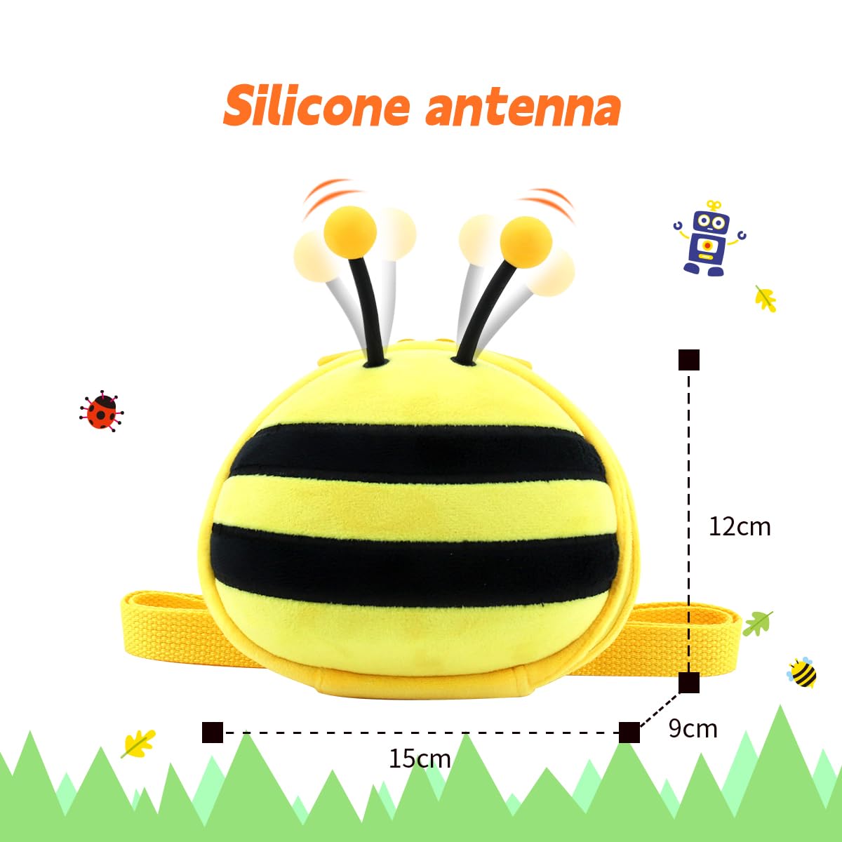 Adorable 3D Cartoon Honey Bee Crossbody Purse for Girls - Cute Bee Coin Wallet for Toddlers & Kids - Perfect for School, Parties & Dress-Up Play