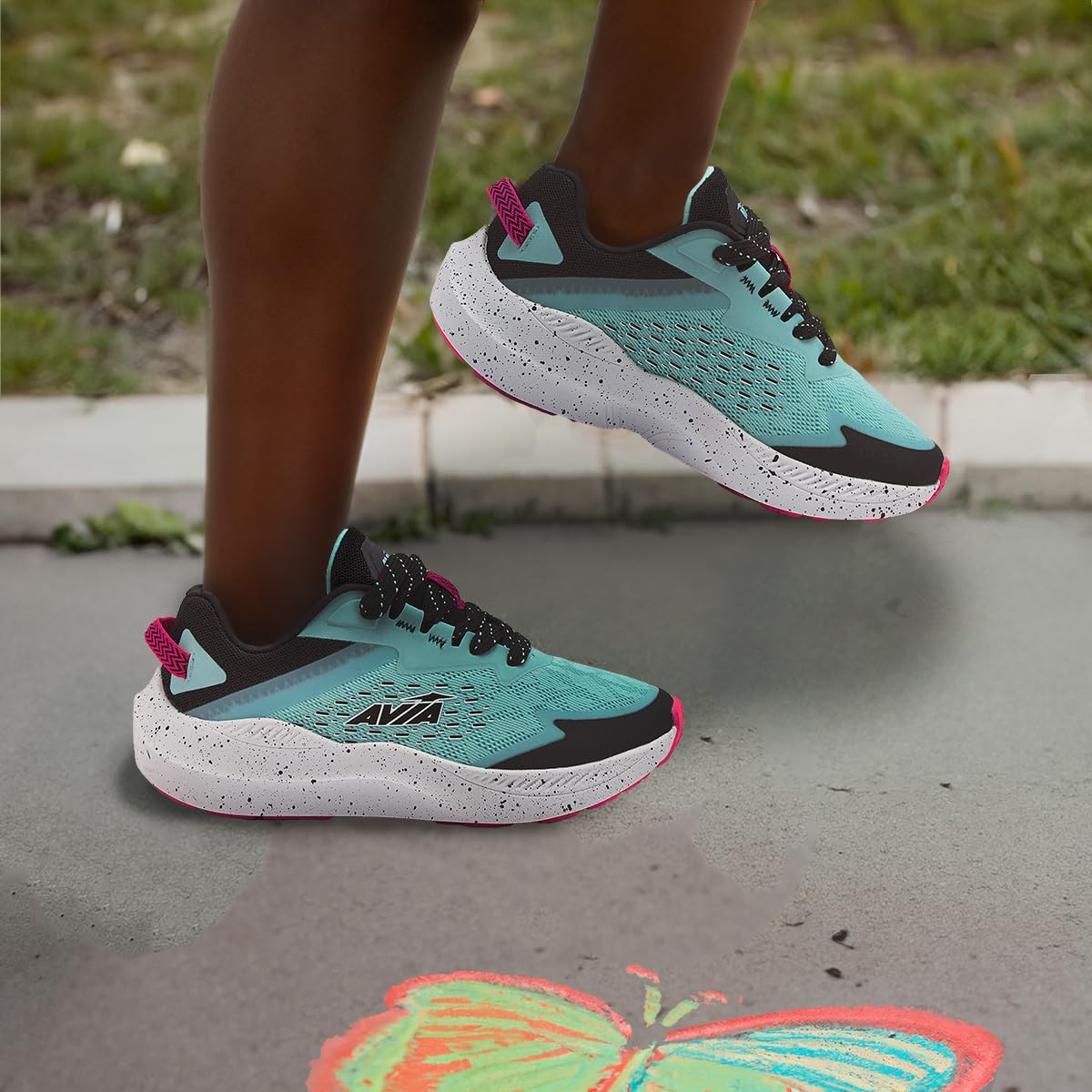 Avia Avi-Storm Girls' Sneakers - Lightweight Tennis, Athletic & Running Shoes for Toddler, Little & Big Kids (Sizes 11-6) - Perfect for School, Sports & Playtime