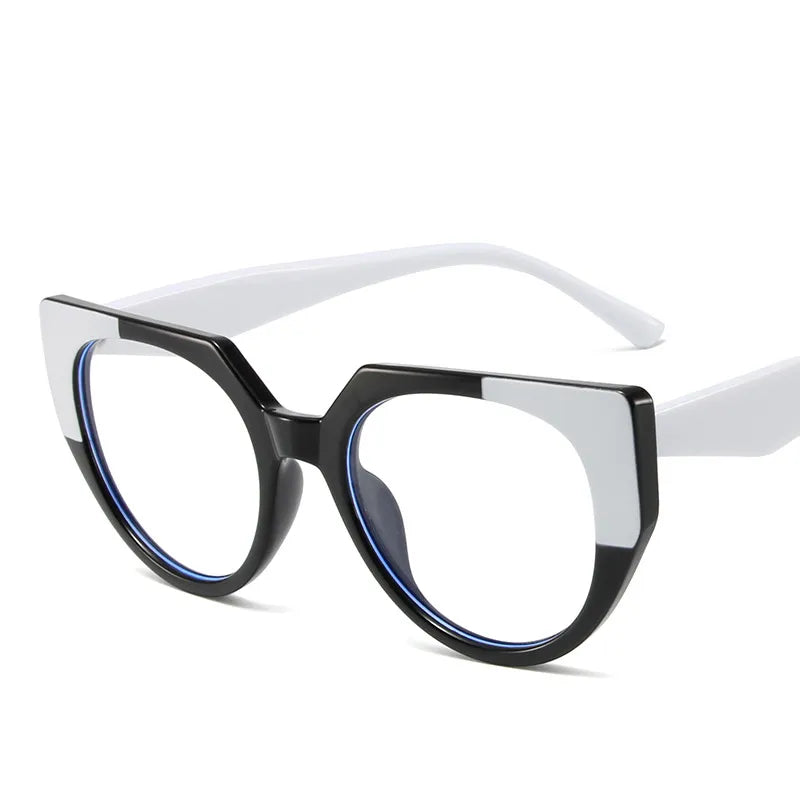 CCspace Women's Full Rim Cat Eye Reading Glasses R56954 - Stylish Blue Light Blocking Readers for Office, Reading & Computer Use