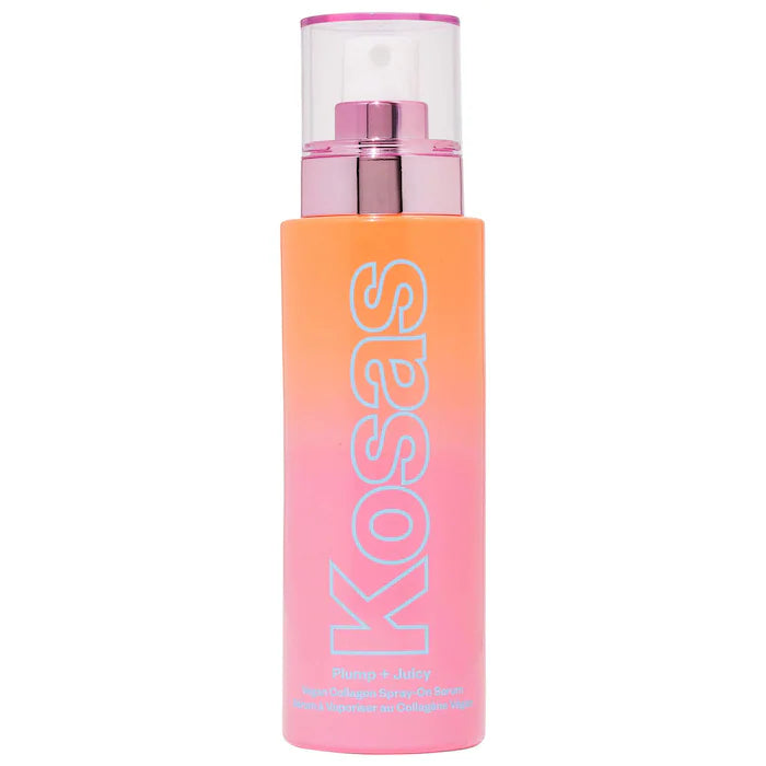 Kosas Plump + Juicy Vegan Collagen & Probiotic Hydrating Face Serum Spray - Cruelty-Free Skincare for Dry Skin, Fine Lines & Wrinkles - Perfect for Daily Hydration & Travel Skincare Routine