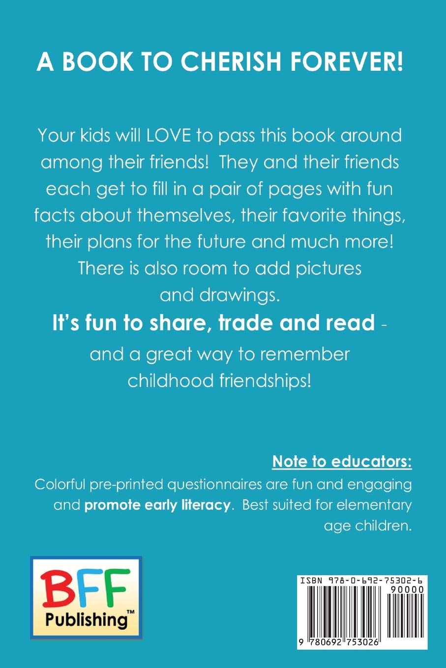 My Book of Friends: Interactive Fill-In-The-Blanks Keepsake Journal for Friendship Memories - Perfect for Birthday Gifts, Party Favors & Friendship Day Activities