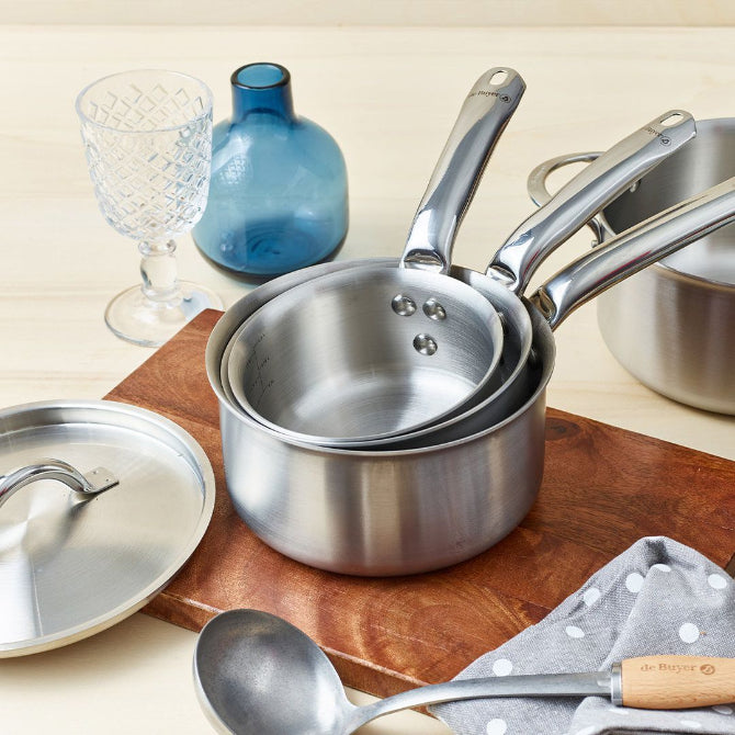 De Buyer Alchimy Saucepan - Premium French Copper Cookware for Professional Chefs & Home Cooking - Perfect for Sauces, Stews & Gourmet Recipes