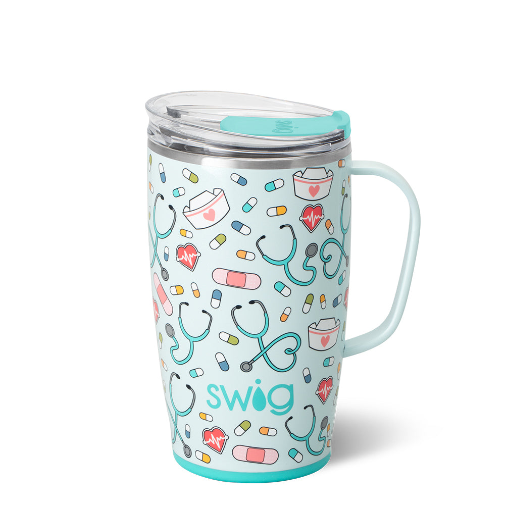 Scrub Life 18oz Travel Mug - Insulated Stainless Steel Coffee Tumbler with Lid, Perfect for Nurses, Doctors & Healthcare Workers - Great for Hospitals, Clinics & Commutes