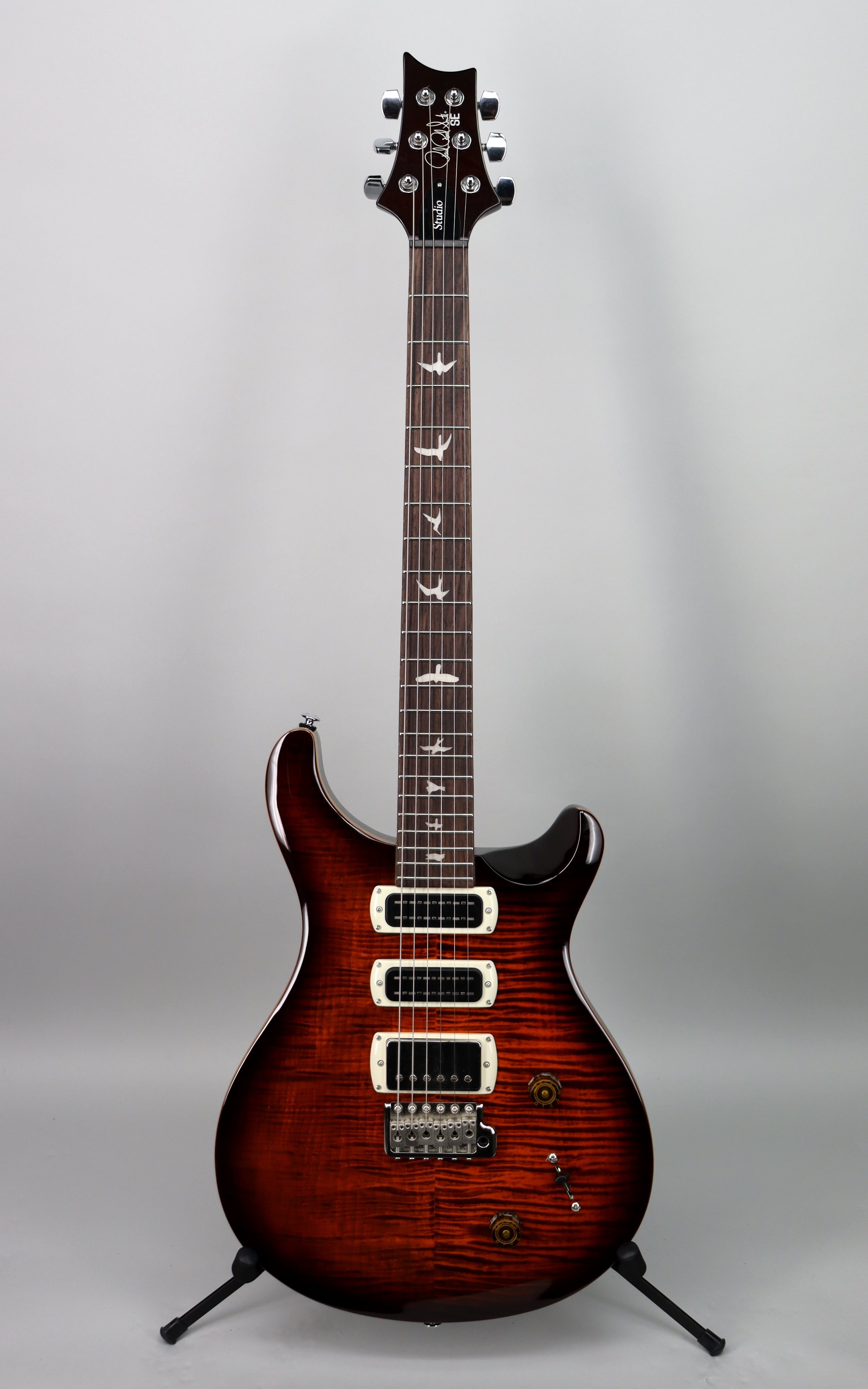 Paul Reed Smith SE Studio Electric Guitar - Orange Tiger Smokeburst Finish | Professional Grade for Stage & Studio Performances